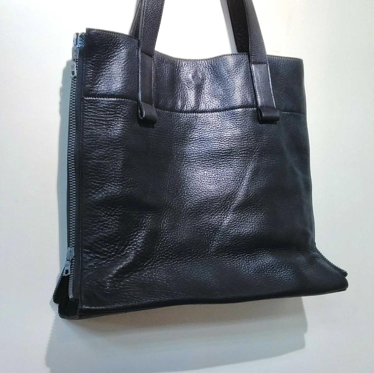 ZIPPER TOTE Model Black DC I03 708 DISCORD YOHJI YAMAMOTO