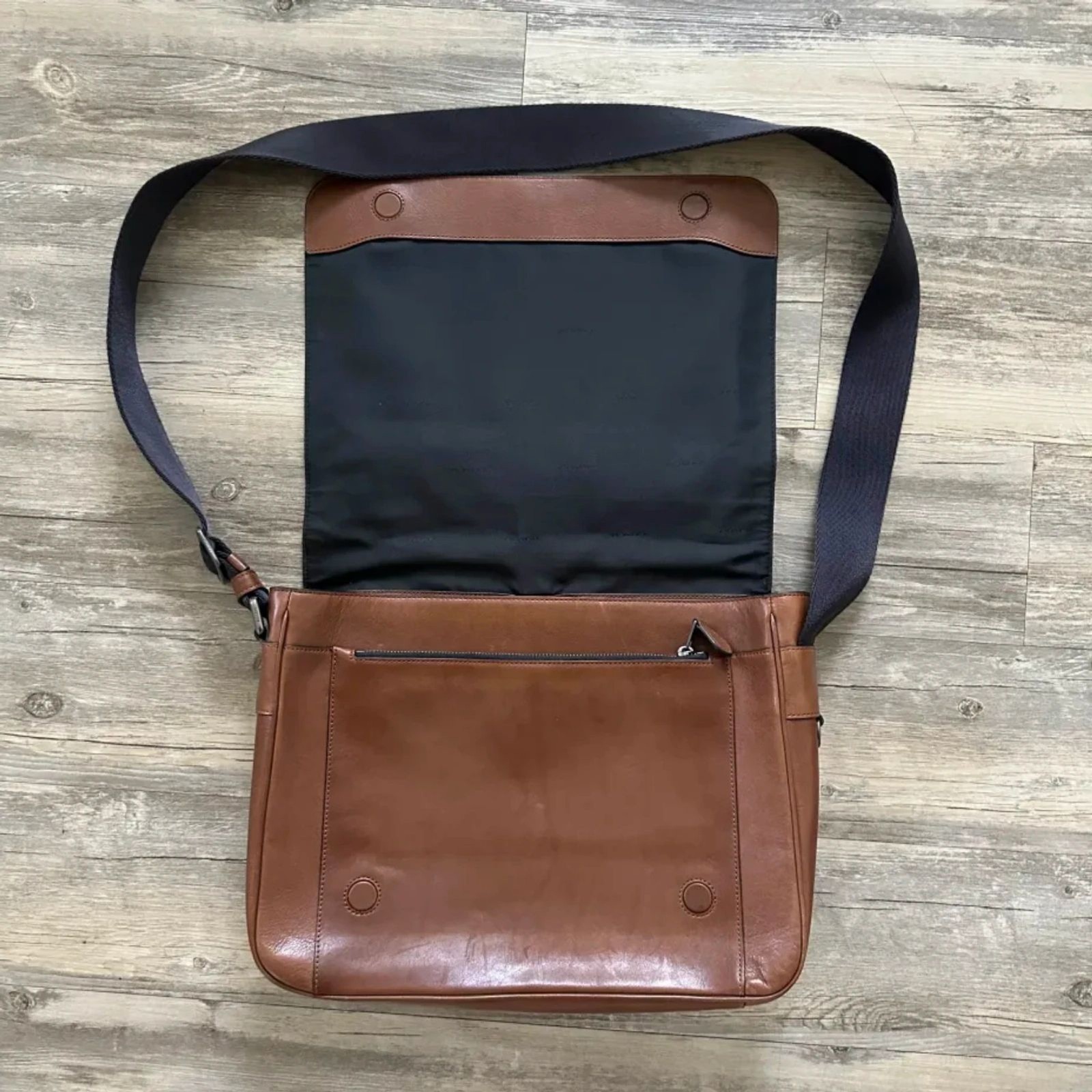Vintage Coach Metropolitan Brown Leather Messenger Bag