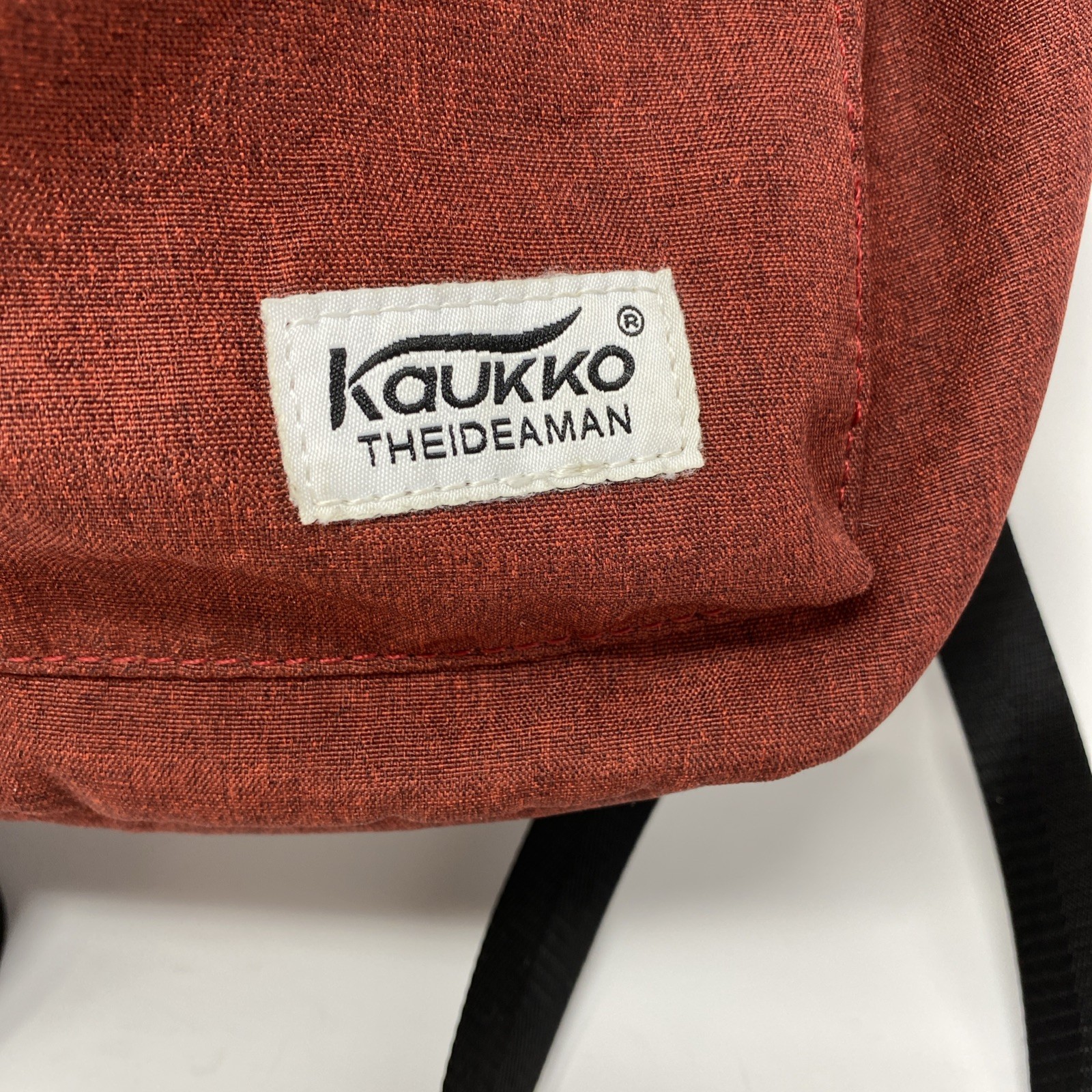 KAUKKO Backpack Drawstring Waterproof Red Nylon Swimming Gym Yoga Sports Bag