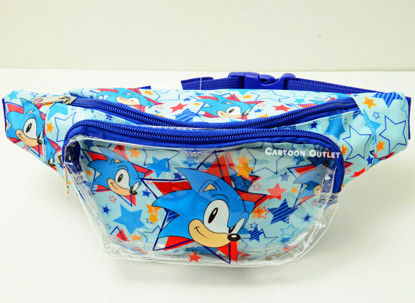 Sonic The Hedgehog Waist Fanny Pack Video Gamer Adjustable Carry All Bag Sega