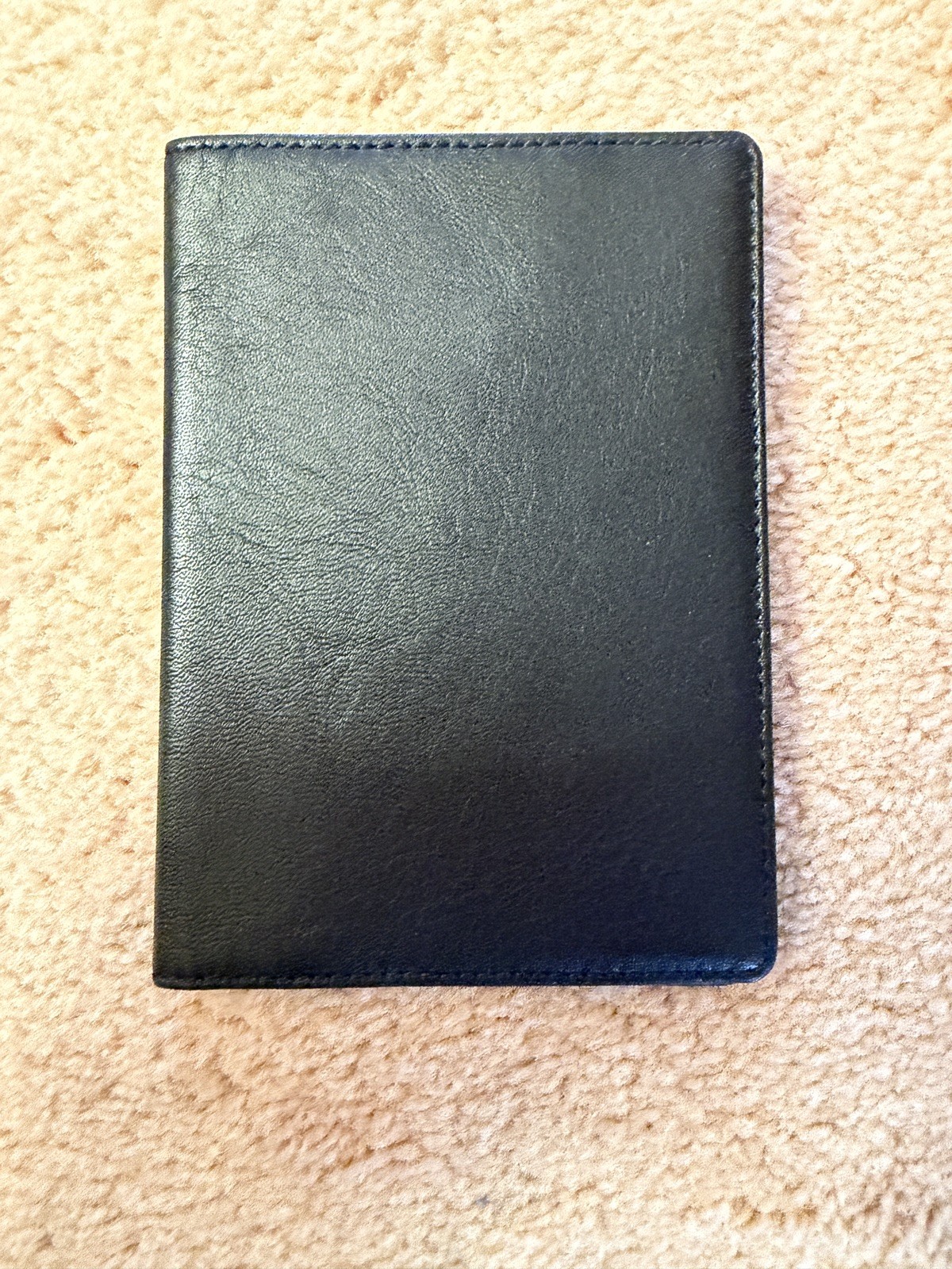 WANT LES ESSENTIELS DE LA VIE Black Leather Pearson passport cover
