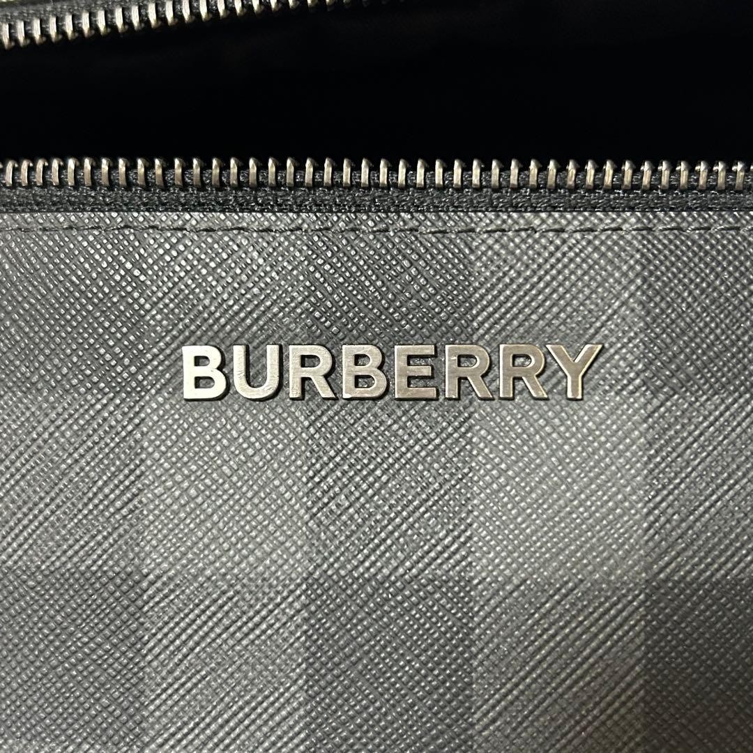 Burberry Nova Check Black PVC Shoulder Bag