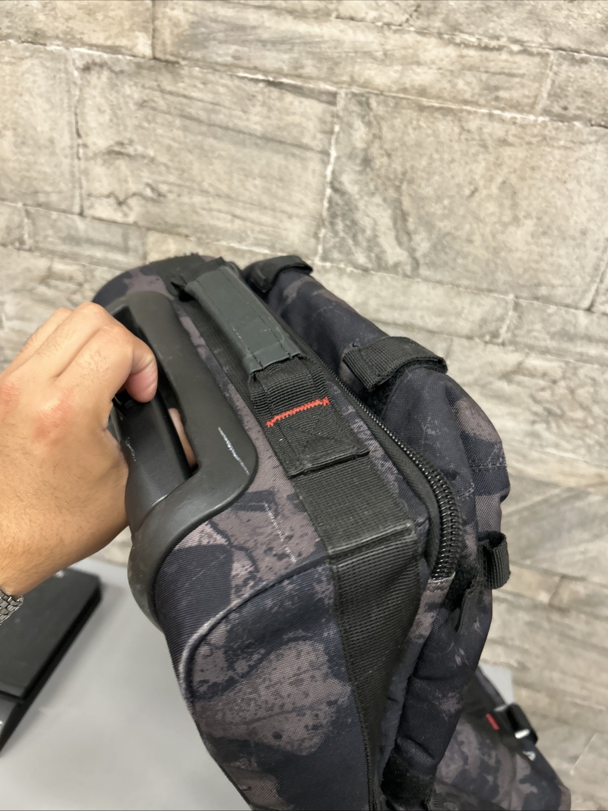 Oakley Tactical Field Gear Rolling Luggage Bag Night Camo RARE