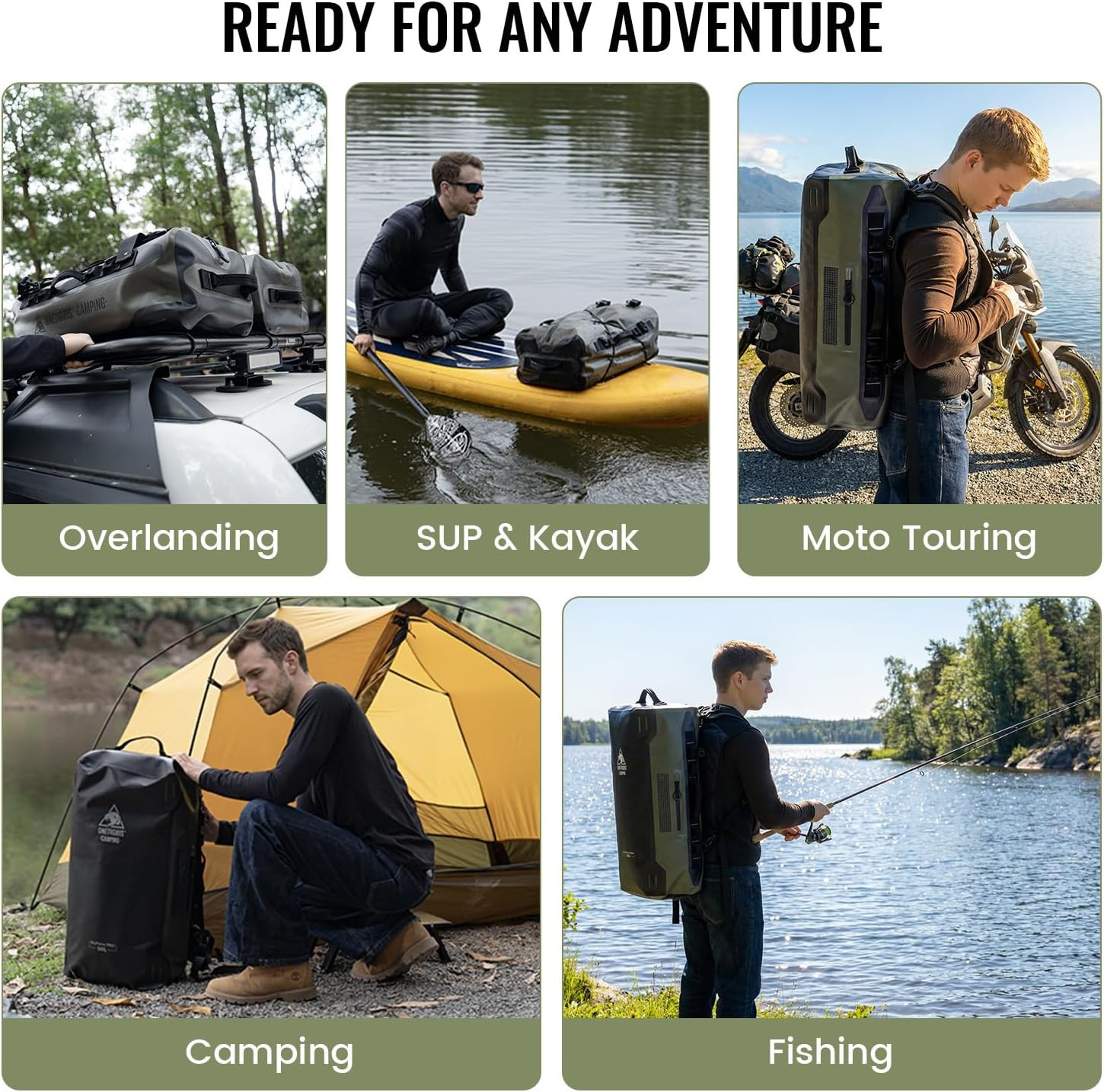 Dryforce 50L Waterproof Duffel Bag – Heavy Duty TPU Dry Bag for Adventure
