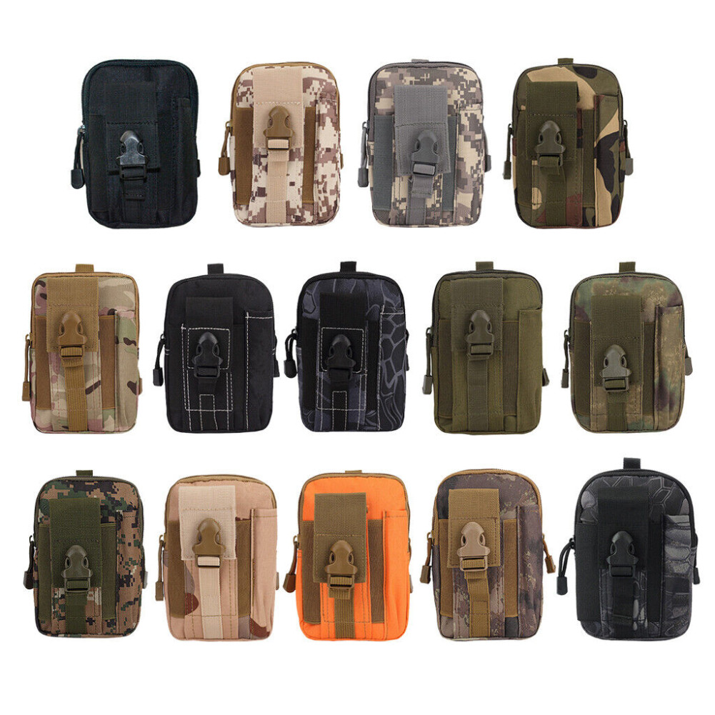 Mens Tactical Molle Pouch Utility Gadget Pack Outdoor Hiking EDC Belt Waist Bag