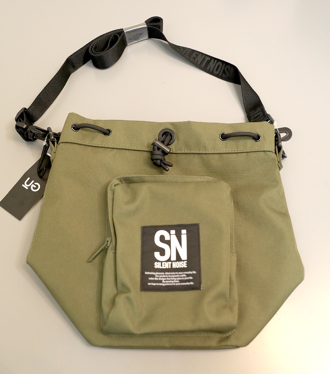 GU UNDERCOVER, Silent Noise, Nylon Shoulder Bag Green
