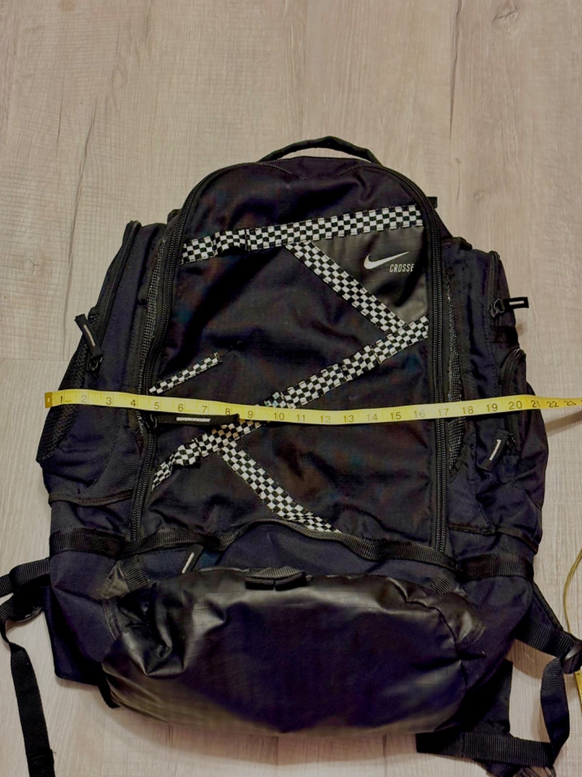 Nike Lacrosse Face-Off Game Day Extra Large Backpack Black Gear Bag Stick Slot