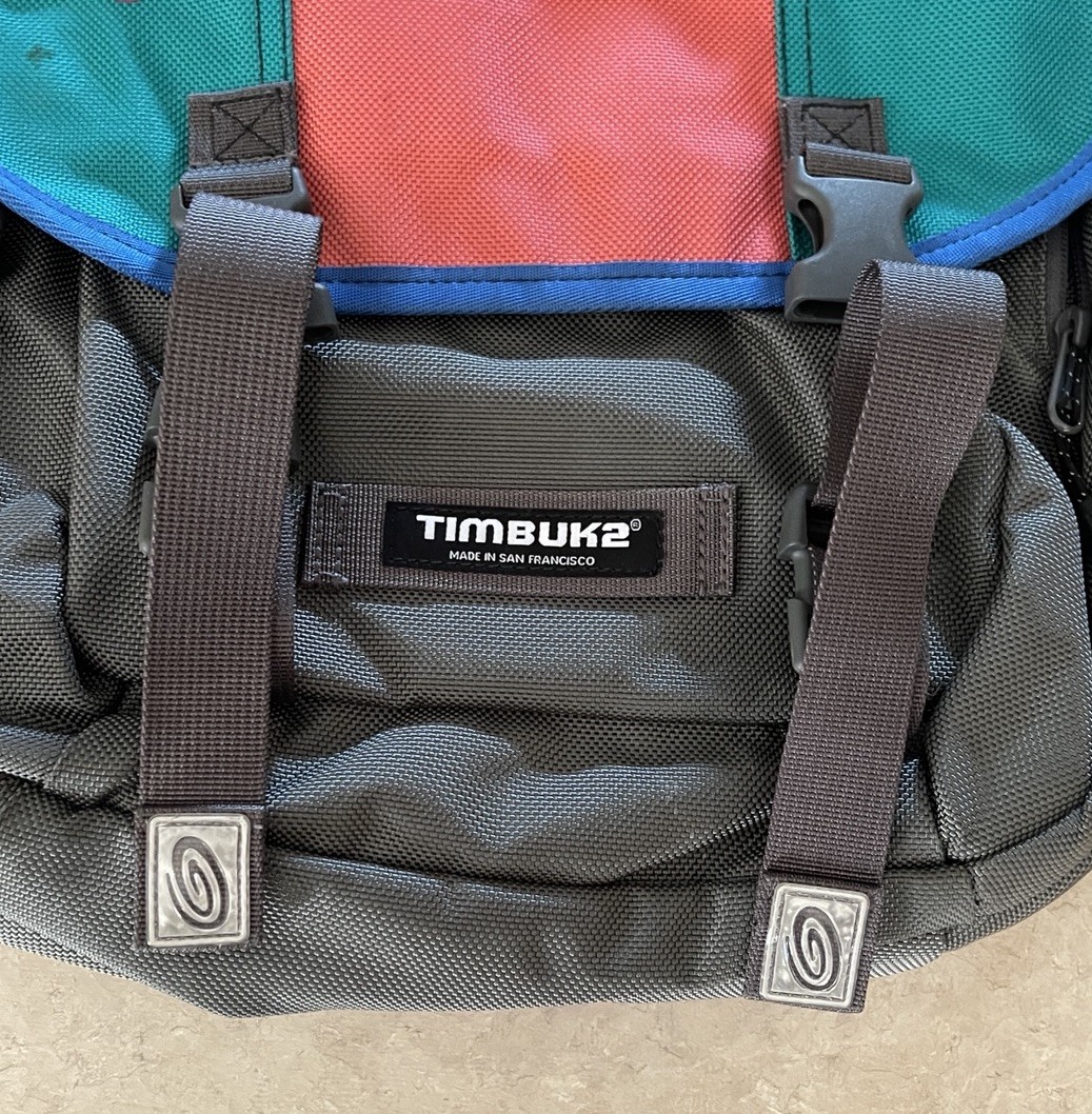 Timbuk2 Swig Backpack Colorblock Gray Teal Red Made In San Fransisco