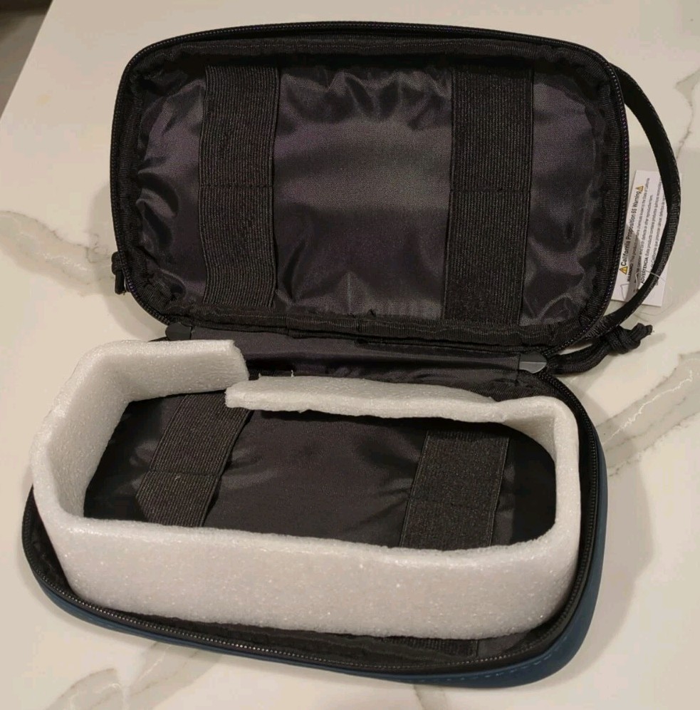 Duchamp London Rubberized Toiletry & Tech Bag w Two Zip Compartments 10x5x5″ NWT