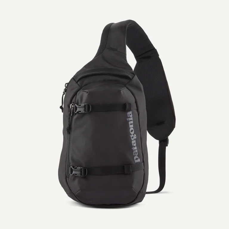 Patagonia Atom 8L Black Sling Crossbody Bag for Outdoor Hiking Travel