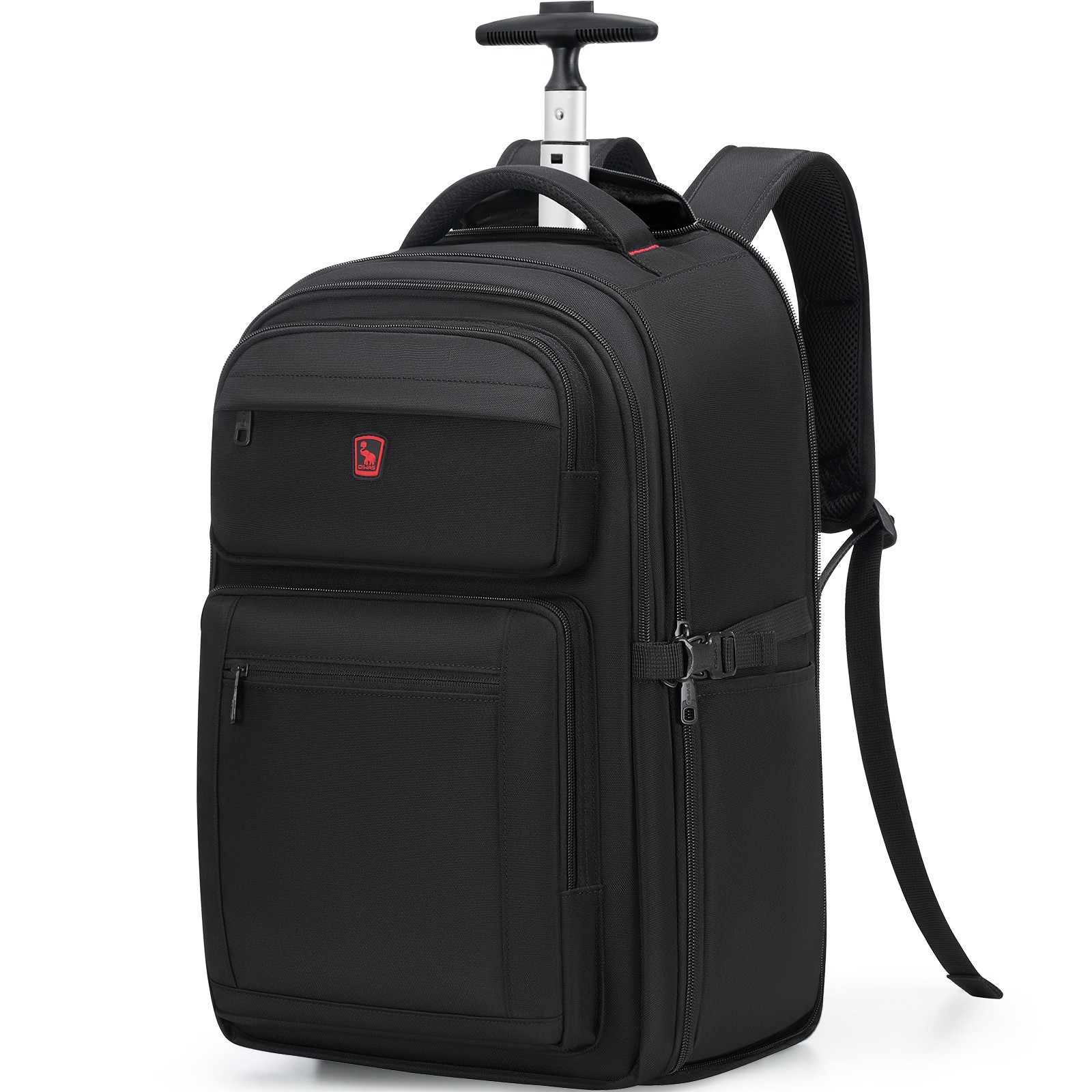 OIWAS 3IN1 Rolling Backpack with Wheels 19″Carry On Travel Luggage For Men Women