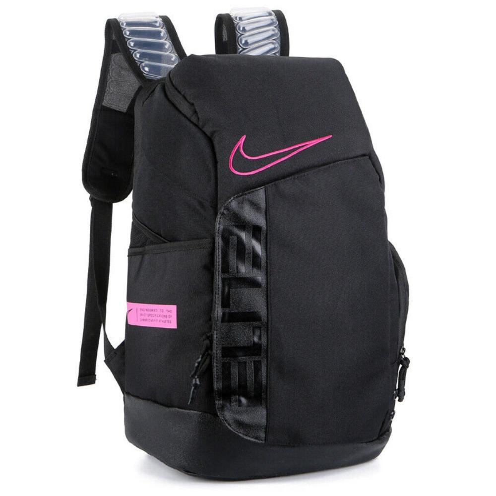 Nike Elite Pro Backpack Pink Black 32L Basketball Bag School Laptop Gym BA6164