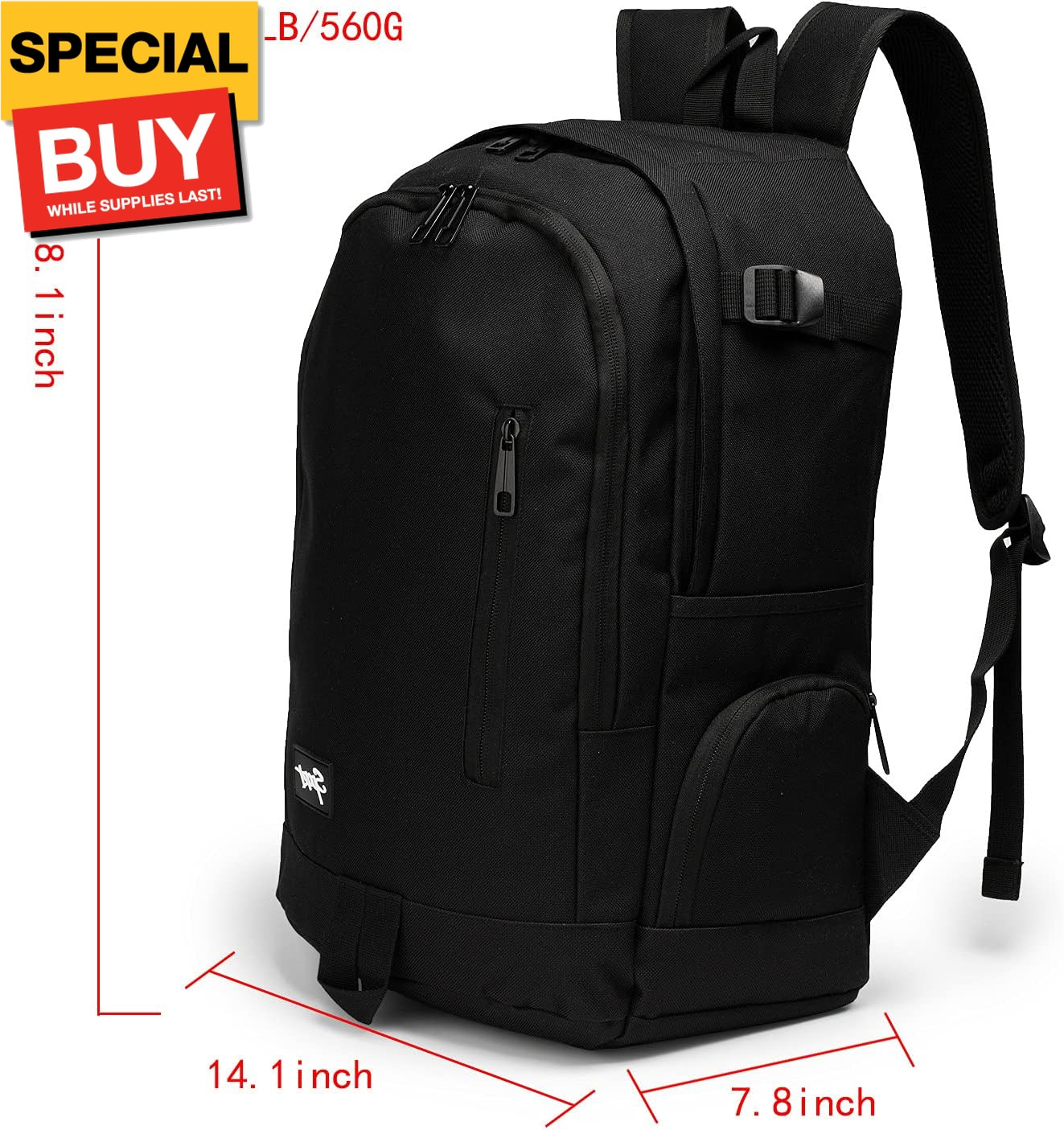 School Backpack Travel Bag for Men & Women Lightweight College Back Pack with…