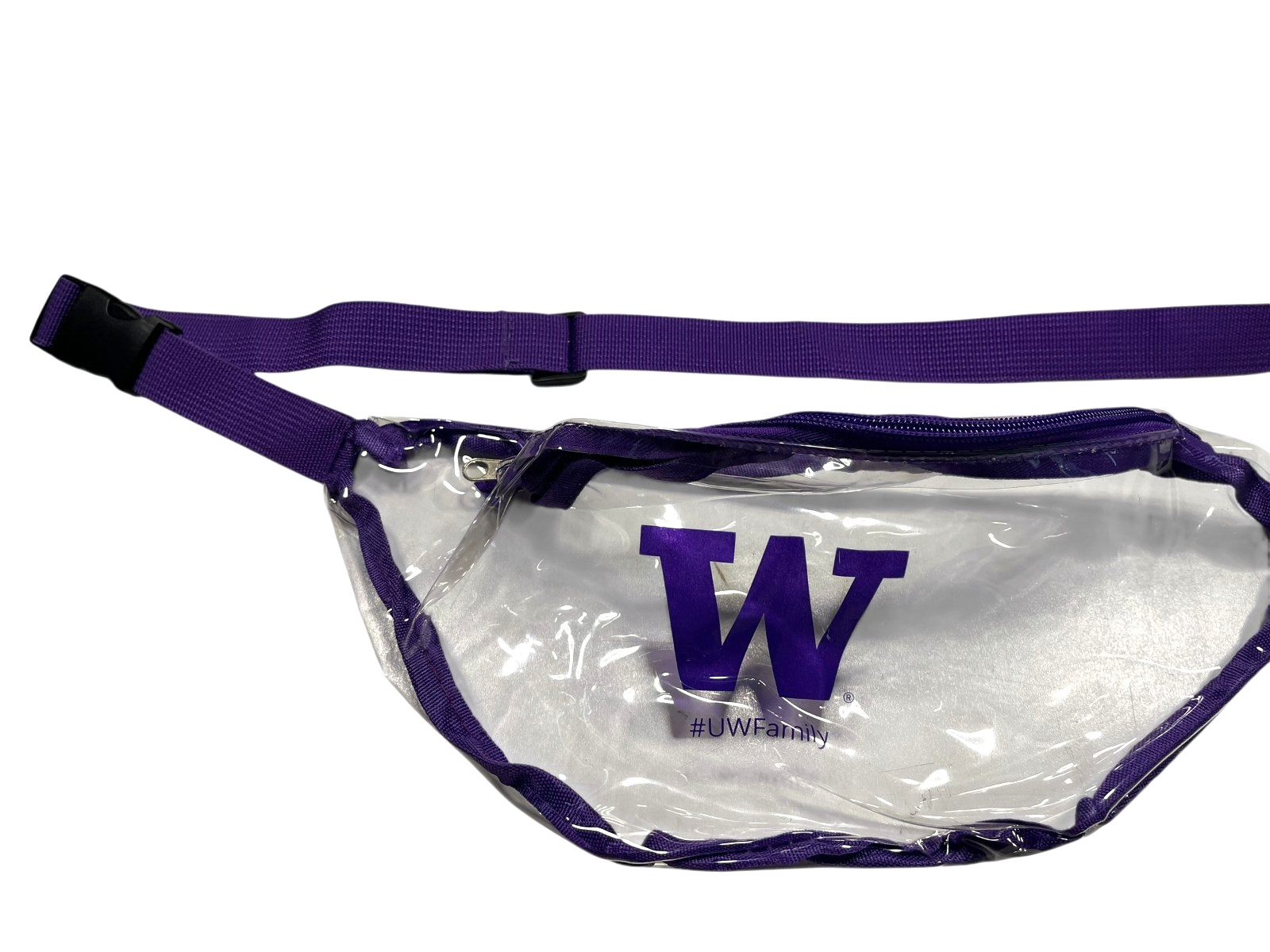 WASHINGTON HUSKIES UW Football CLEAR FANNY PACK College Stadium Fan Waist Bag