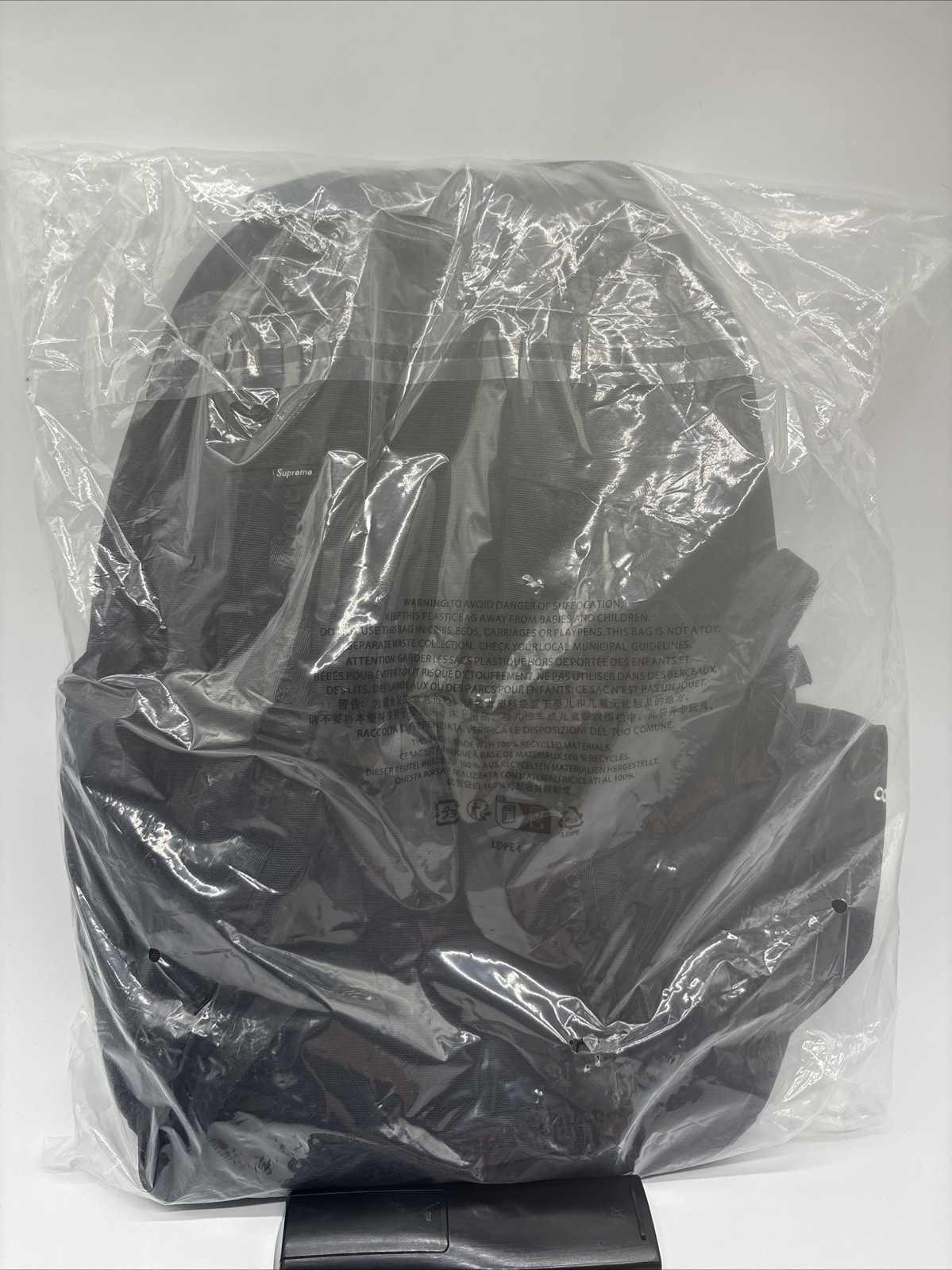 Supreme Logo Backpack (SS25)Black