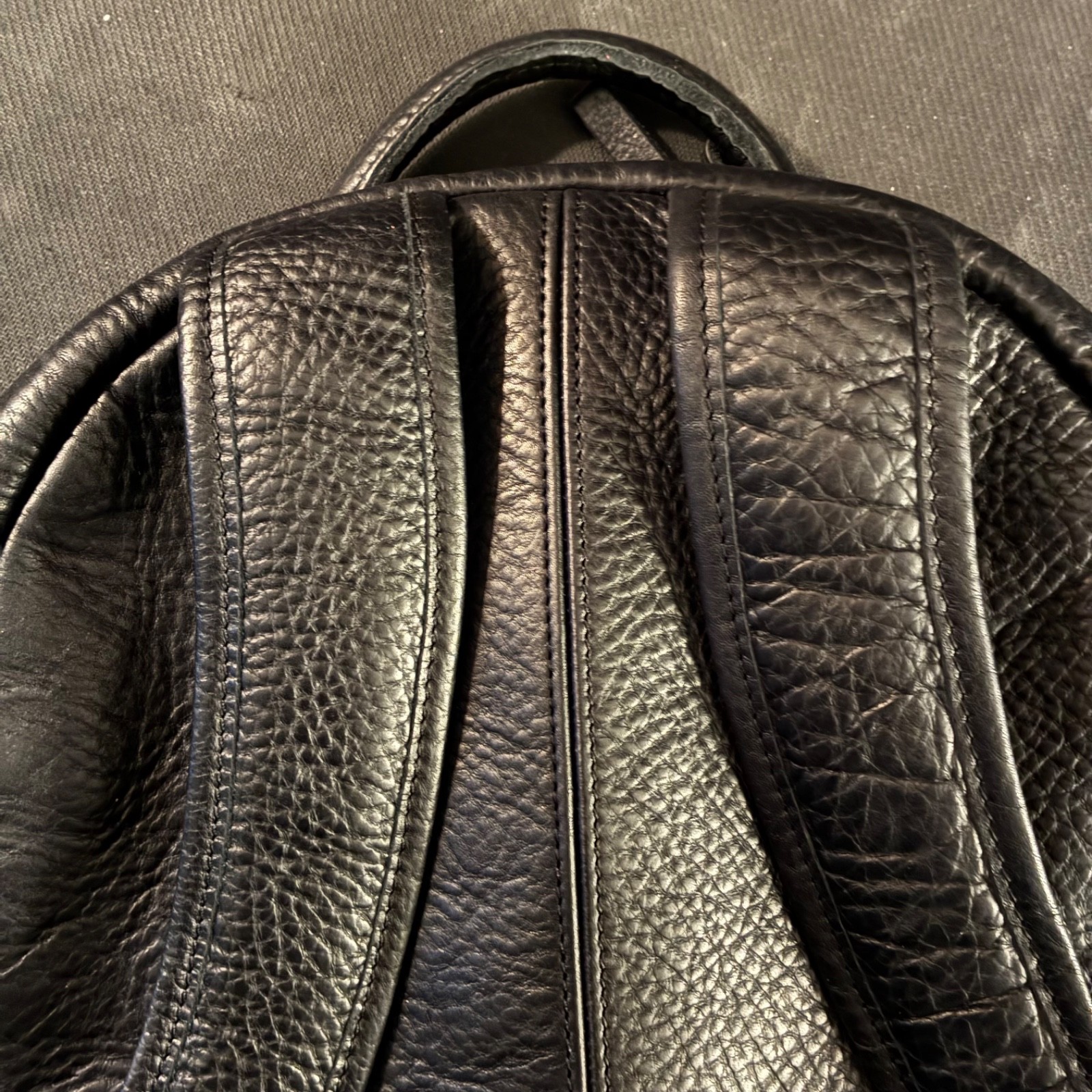 Duluth Trading Company Lifetime Leather Backpack Black New MSRP $220
