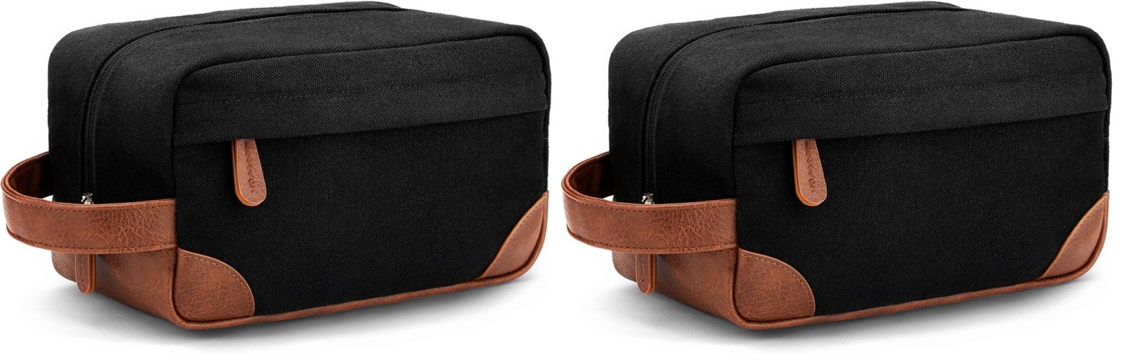 Vorspack Travel Toiletry Bag – Hanging Medium (Pack of 2), Black