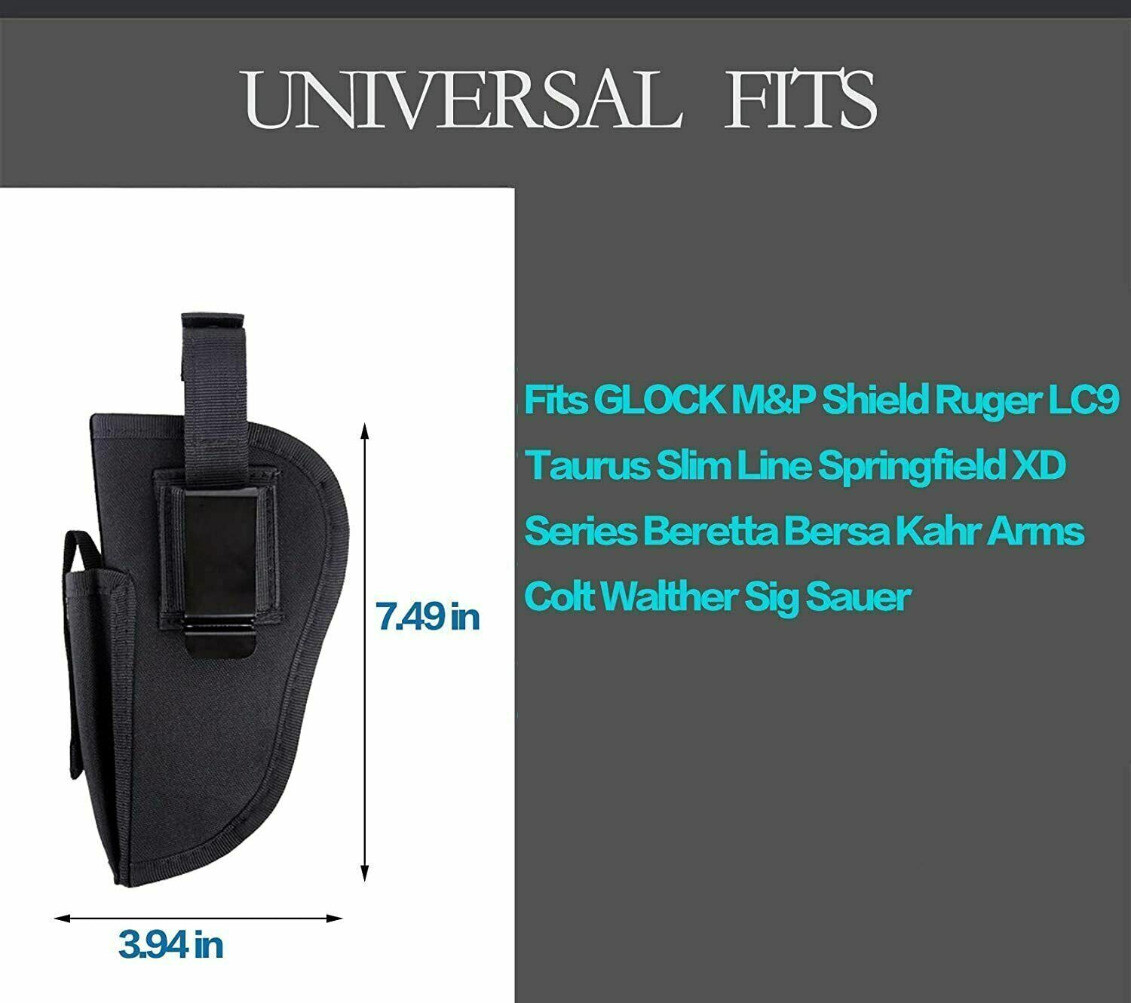 Tactical Left Right Hand Universal Holster Gun Pistol Holster Military Waist Bag