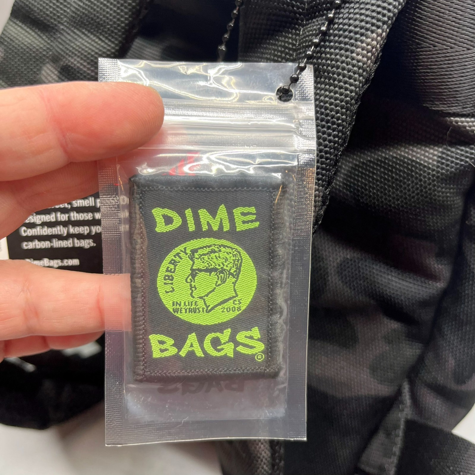 Dime Bags Omerta Mini Molly Smell Proof Backpack Camo Black & Gray Carbon Lined