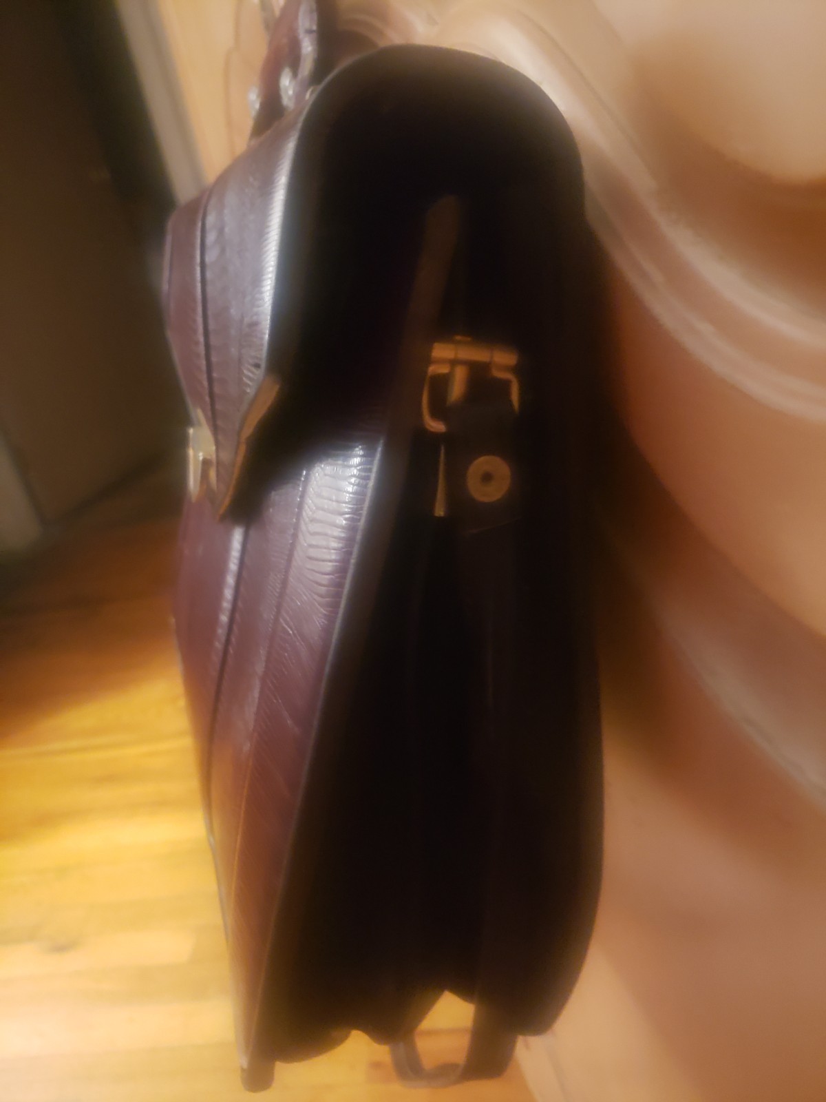 vintage Genuine Lizard Brown Briefcase 17 × 11 inches