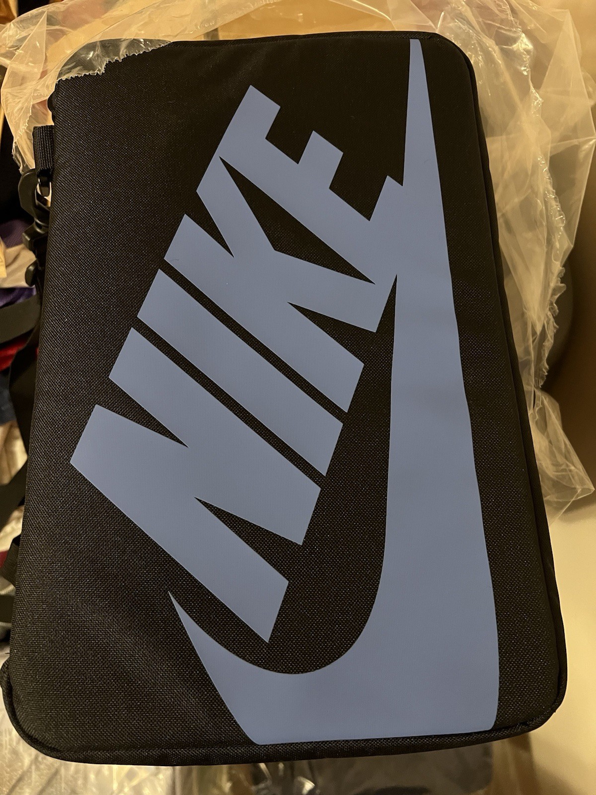 Rare Nike Shoe Box Bag Black / Polar Blue DA7337-011 New In Package Da7337011