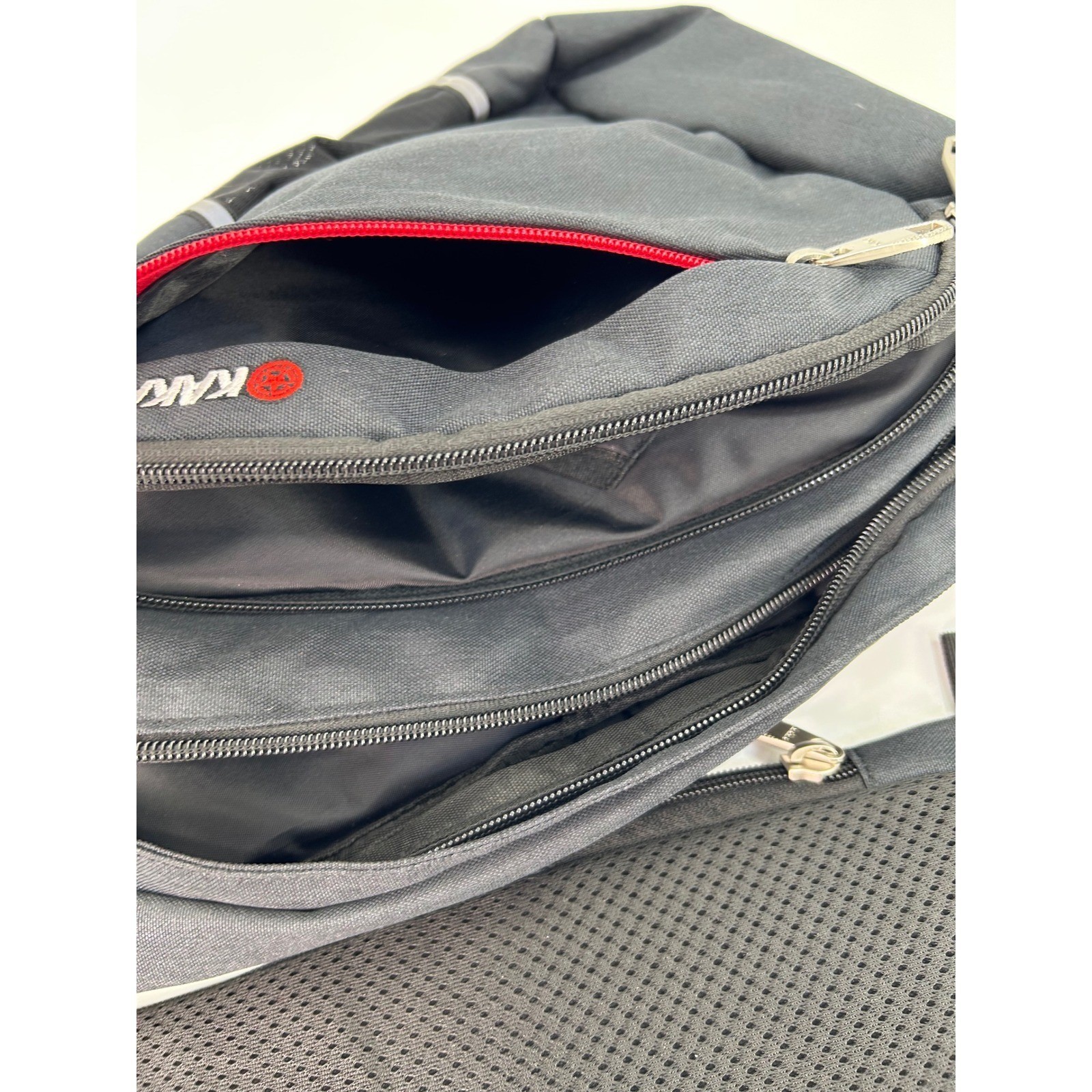 KAKA Sling Bag Crossbody Backpack RFID Proof Charcoal Gray Travel Hiking Mens