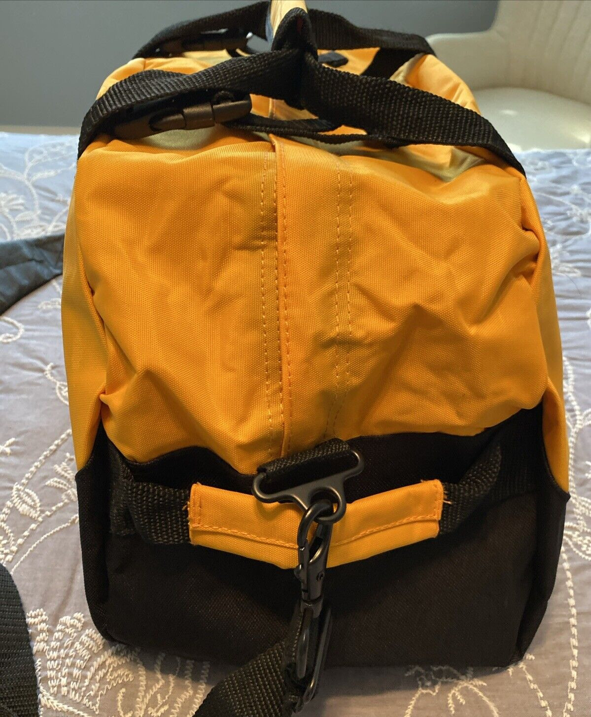 Montecristo Cigars Medium Heavyweight Duffle Bag in Yellow and Black, 18″ x 10″