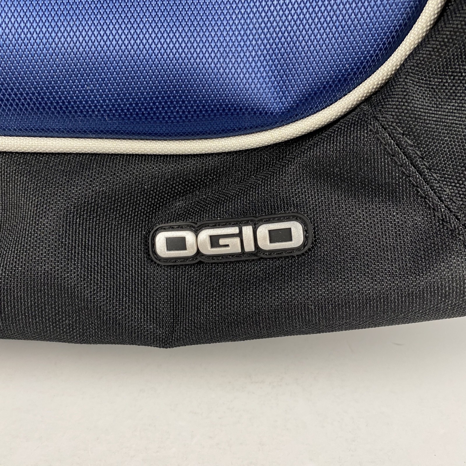 OGIO Carbon Backpack with Audio Pocket Blue Black NWT Embroidered Bryan Cave