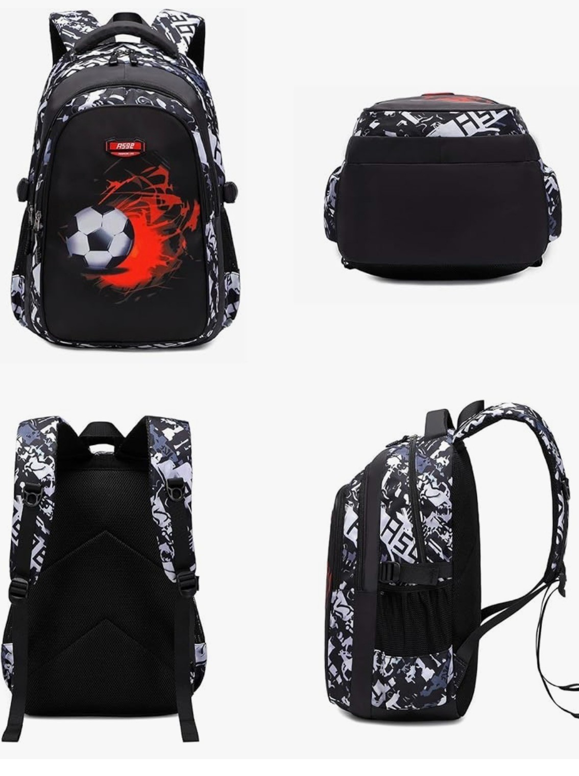 ASGE FASHION WATERPROOF SOCCER BACKPACK FOR SCHOOL , WORK AND TRAVEL
