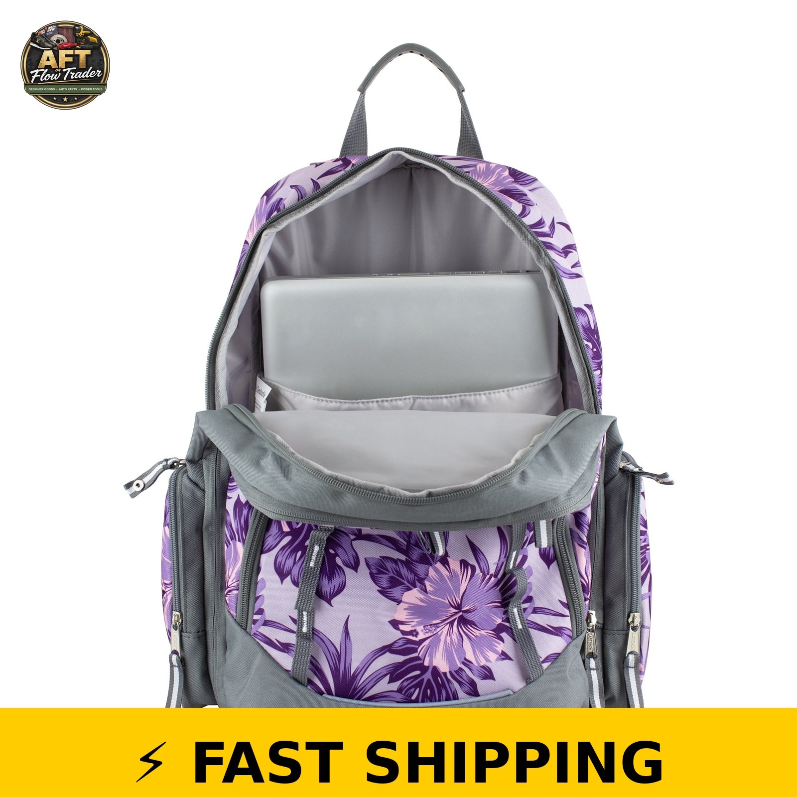 Eastsport Expandable Recycled Backpack – Hibiscus Edge