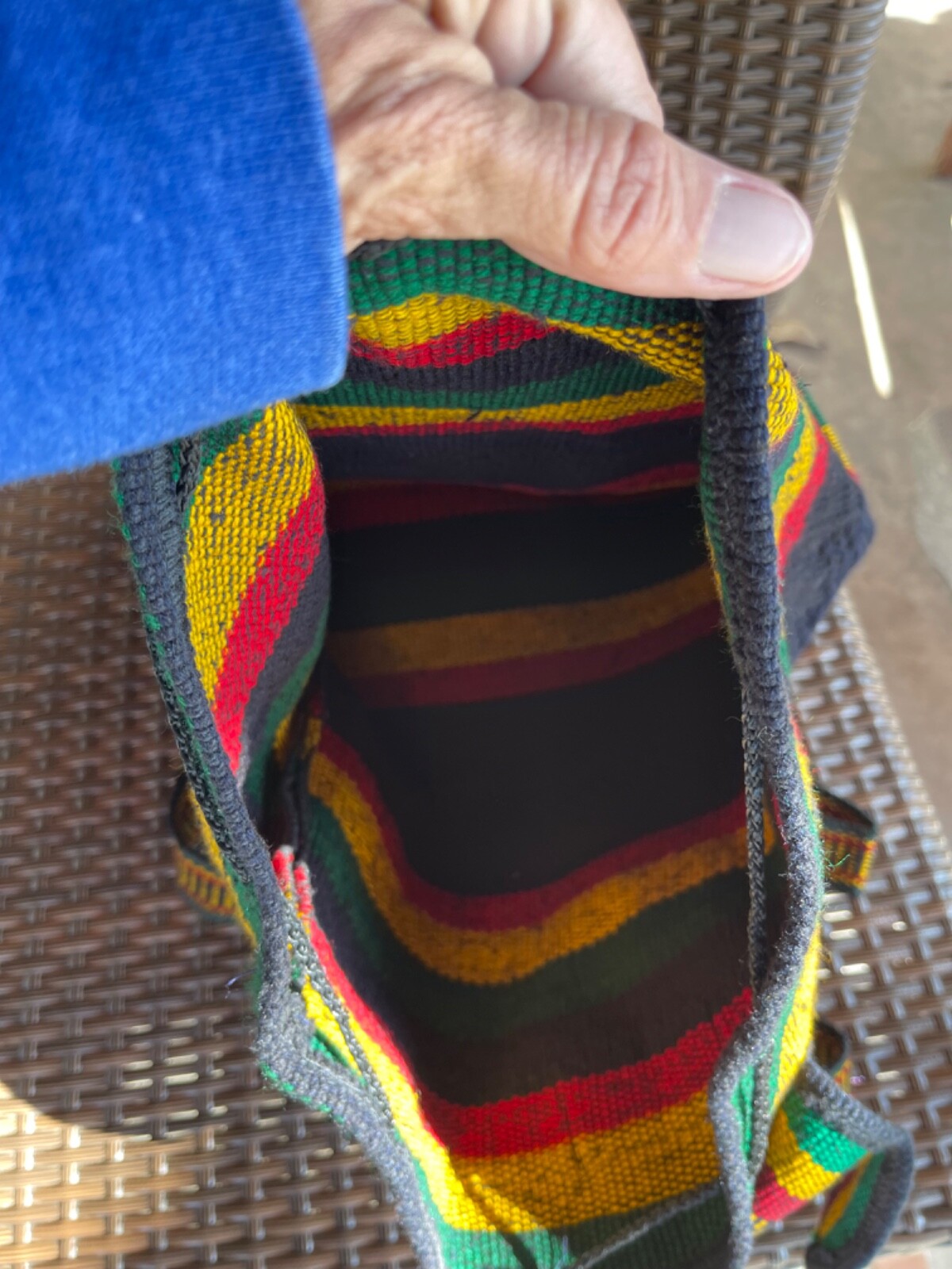 Rasta Tribal Woven New Backpack Sling Travel Bag Mexico Beach Festivals