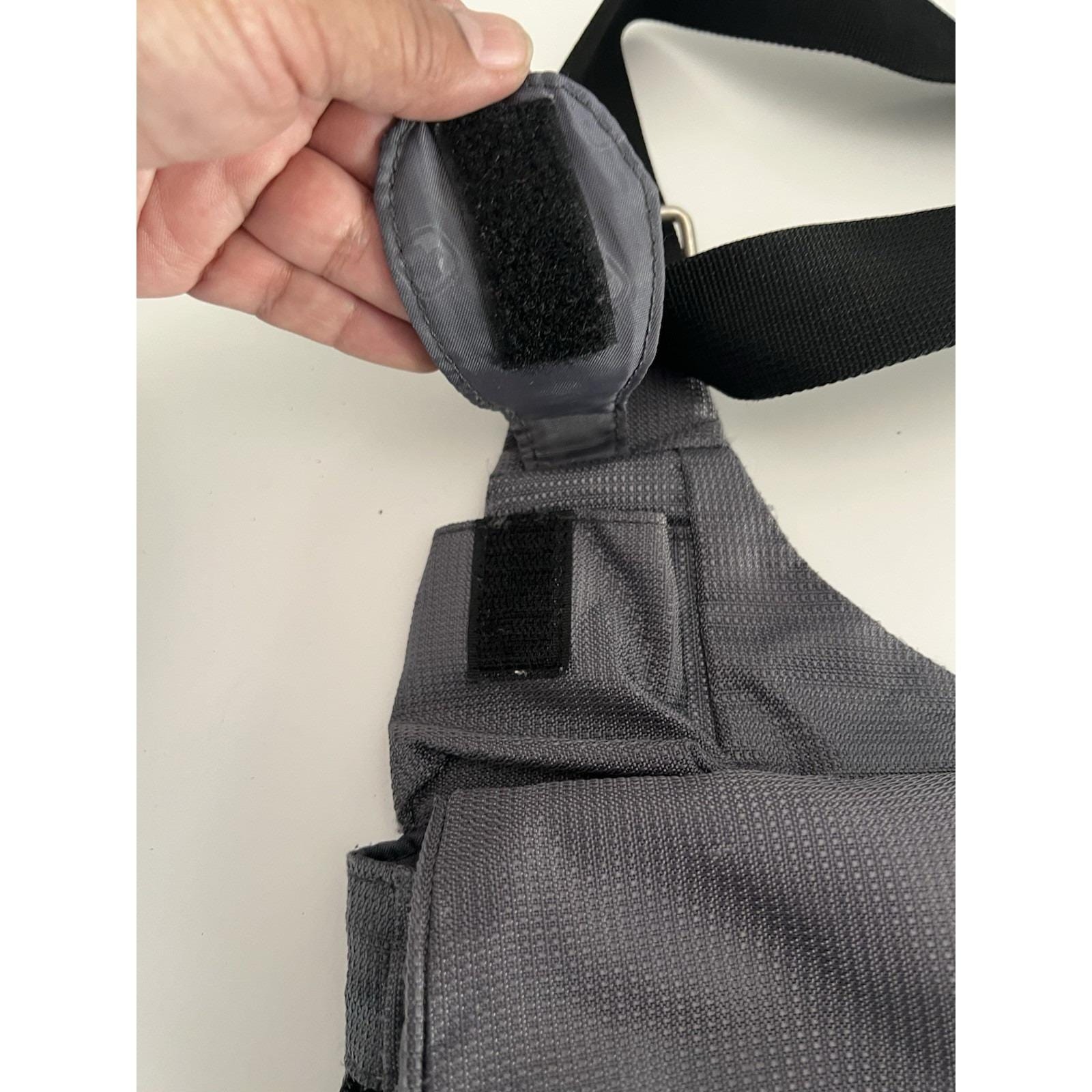 SwissGear Wenger Sling Bag Grey Ripstop Crossbody Messenger Backpack Travel