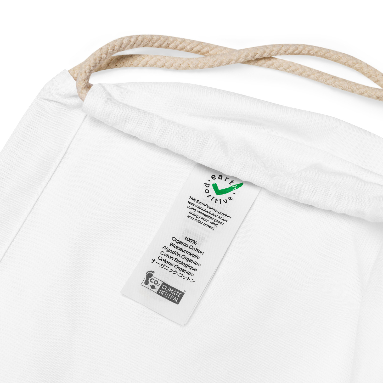VS- Organic cotton drawstring bag