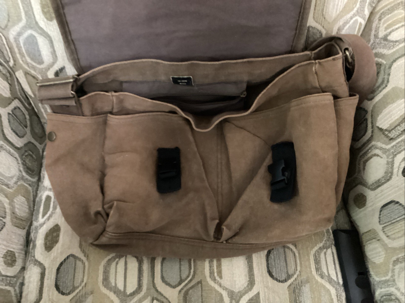 Rothco Canvas Shoulder Bag Brown Every Day Army Military Boy Scout Satchel