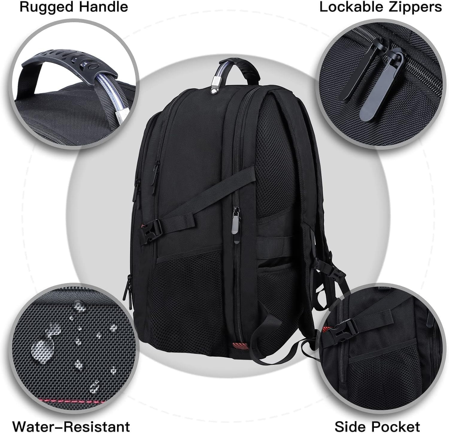 Extra Large Travel Laptop Backpack, 17.3 Inch Carry on Backpack for Men Women, B