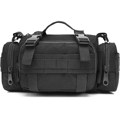 Tactical Workout Pouch Military Molle Mens Waist Bag Duffle Bag EDC Utility Bag