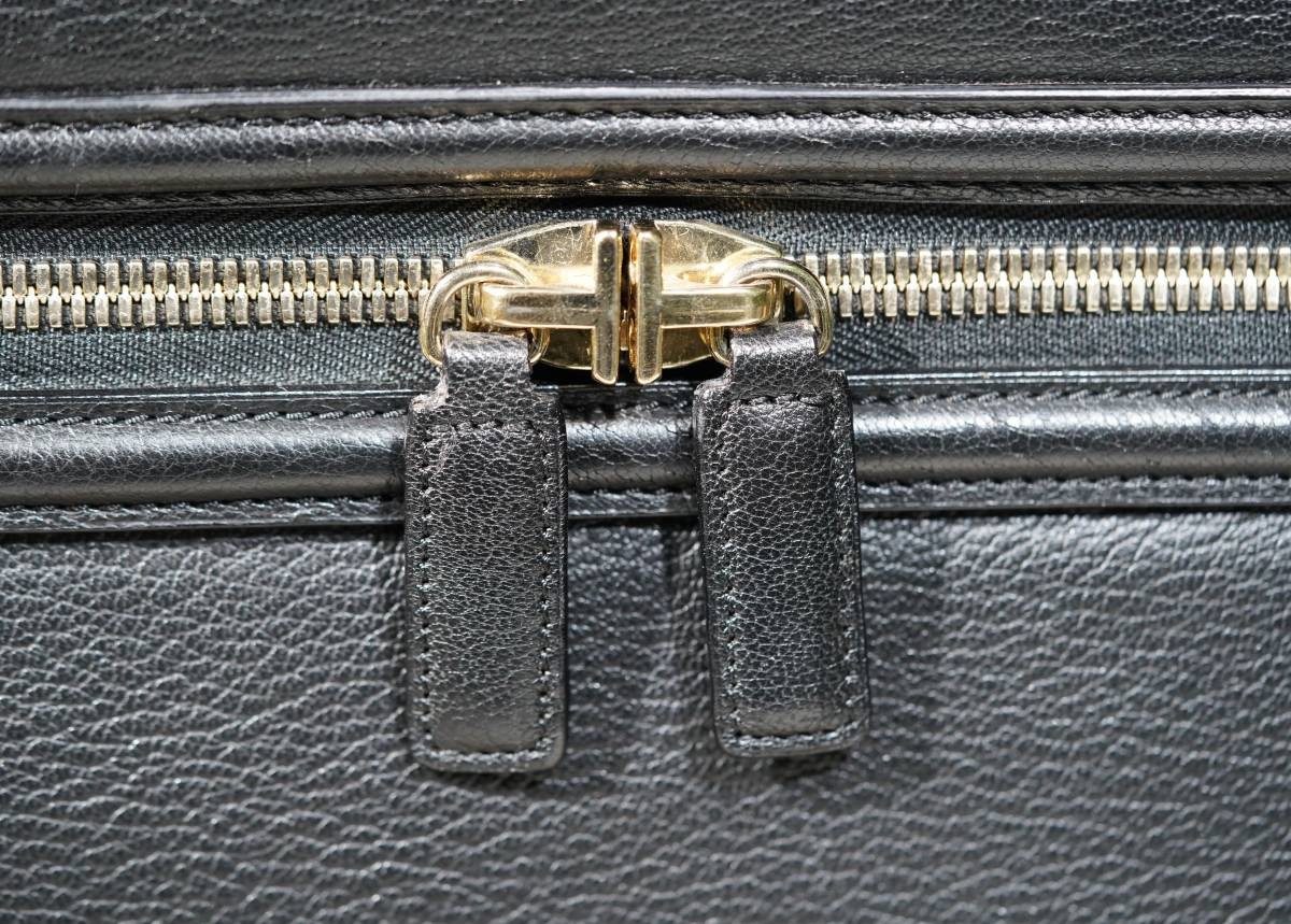 Used Tom Ford Round Zipper Bag Boston Bag H 47cm W 50cm D 23cm Size Rare
