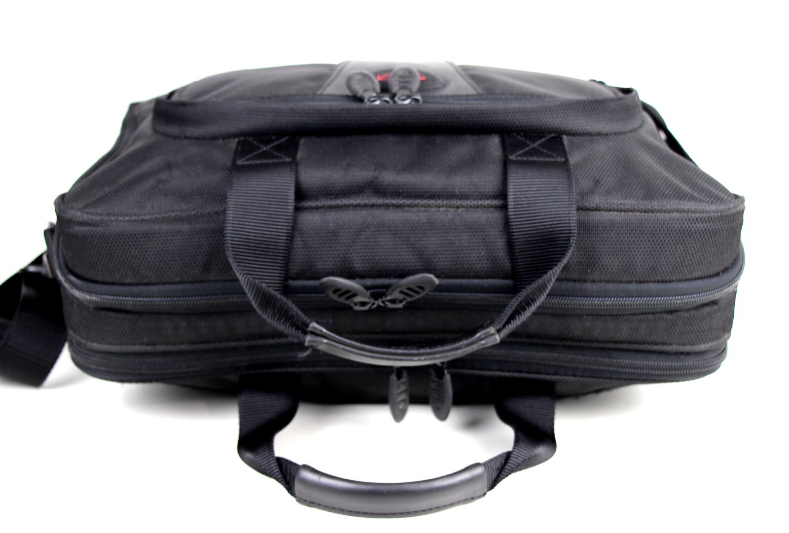TUMI T2 Black Nylon Leather Laptop Briefcase Luggage Business Bag Carry On