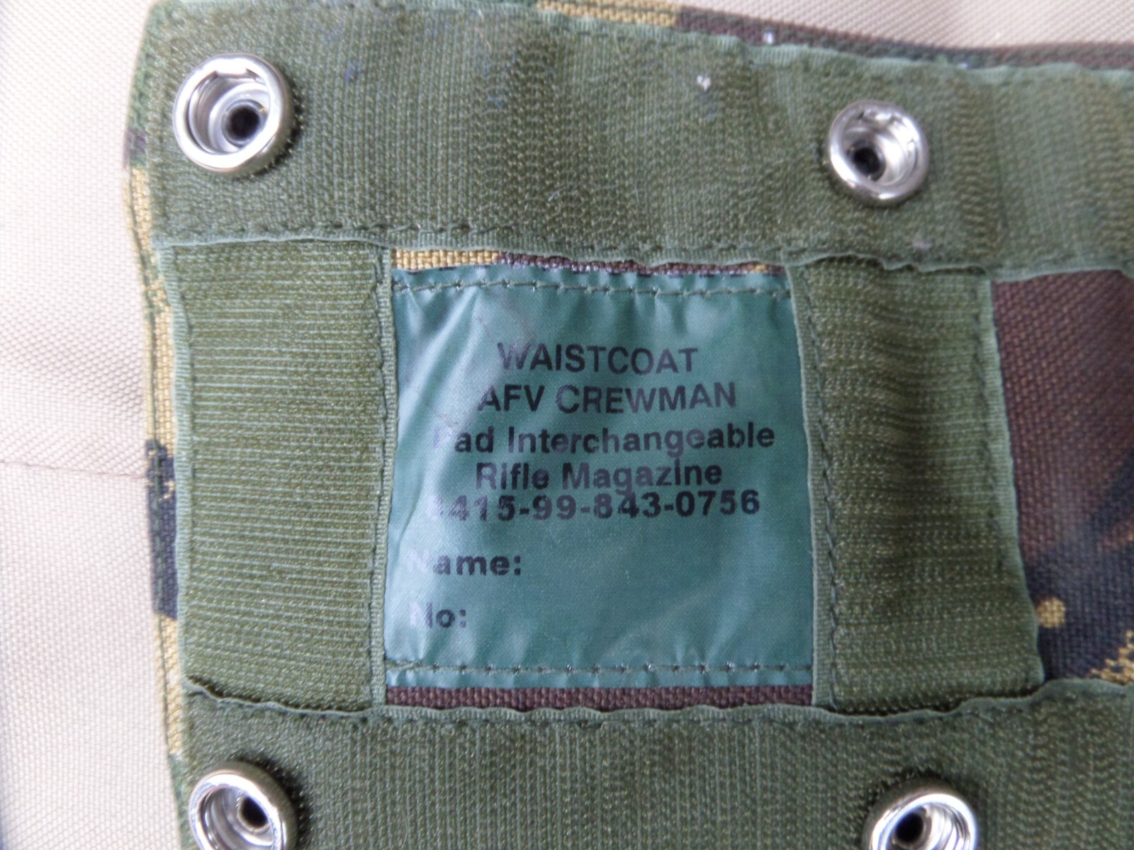 British Army Surplus AFV Crewman Vest DPM IRR Double Ammo Magazine Webbing Pouch