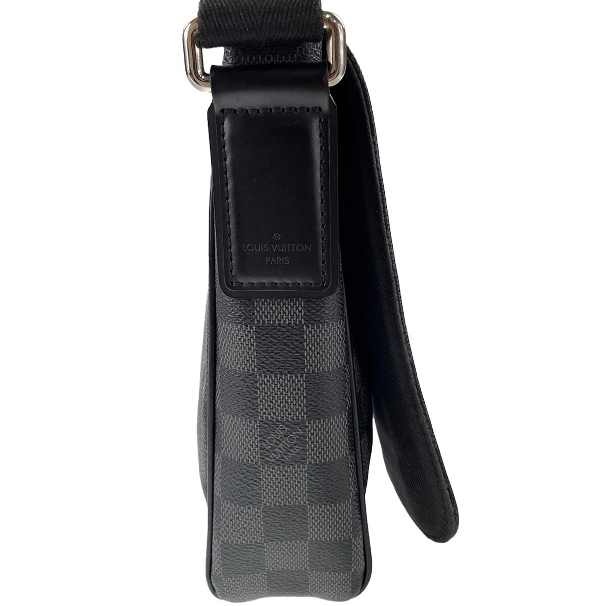 Louis Vuitton Damier Graphite District PM Leather Fabric Black Shoulder bag 1482