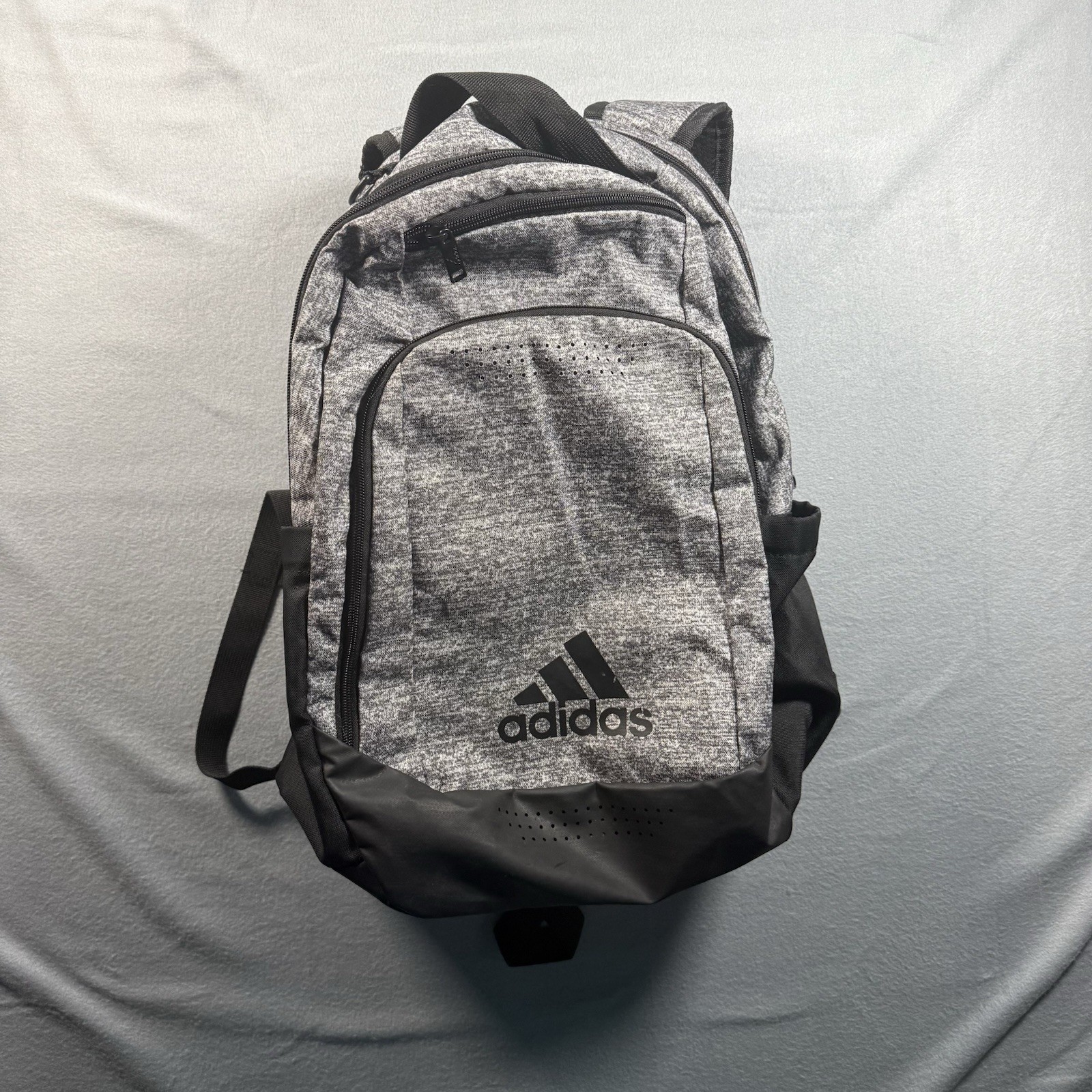 adidas 20″ Defender Backpack Team Logo Space Gray Laptop Bag Shoe Vent Pocket