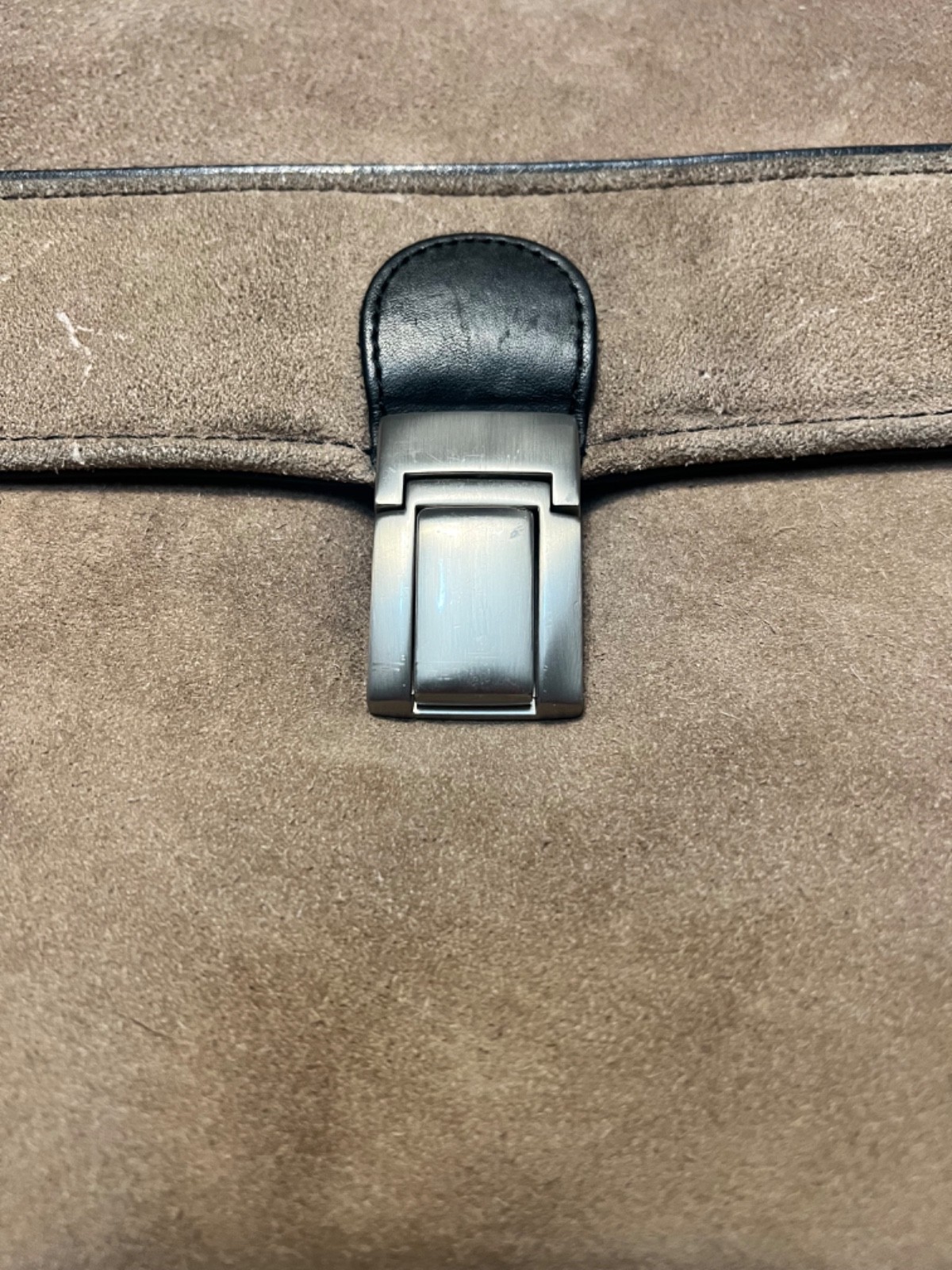 Vintage Stetson Leather Briefcase Messenger MANbag 15×12 Inch Distressed Rugged