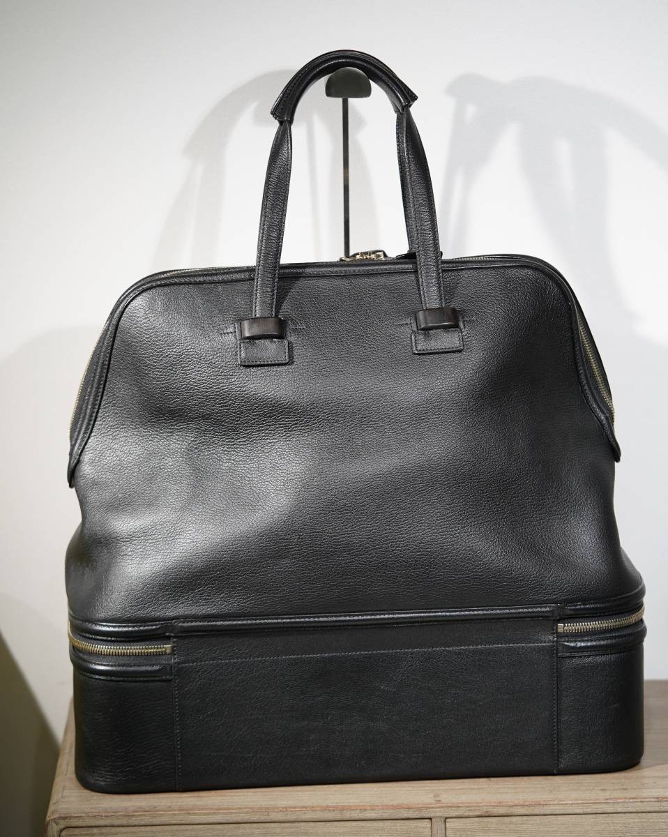 Used Tom Ford Round Zipper Bag Boston Bag H 47cm W 50cm D 23cm Size Rare