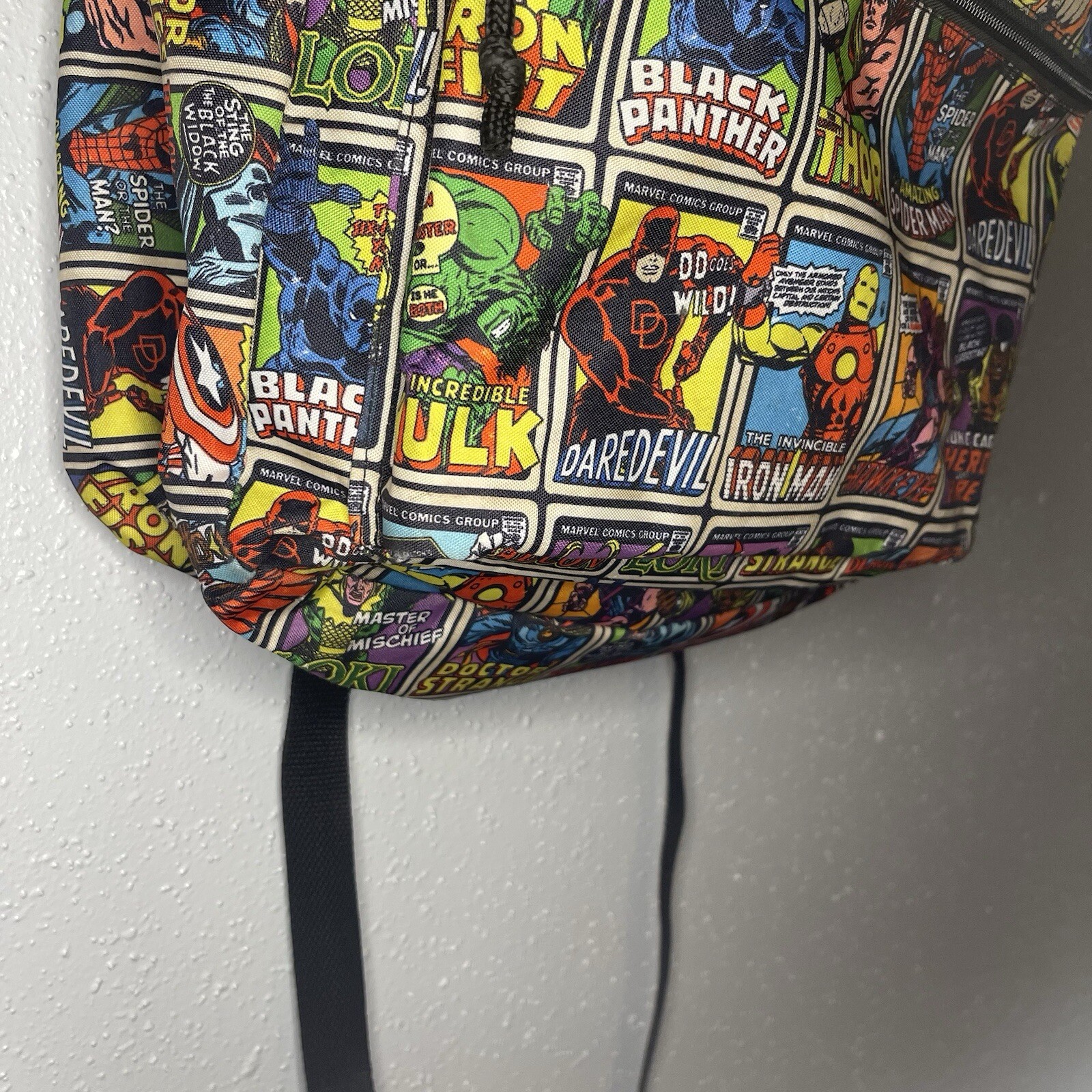 Marvel Super Hero Backpack SpiderMan Thor Hulk Luke Cage Iron Man 15″ Back Pack
