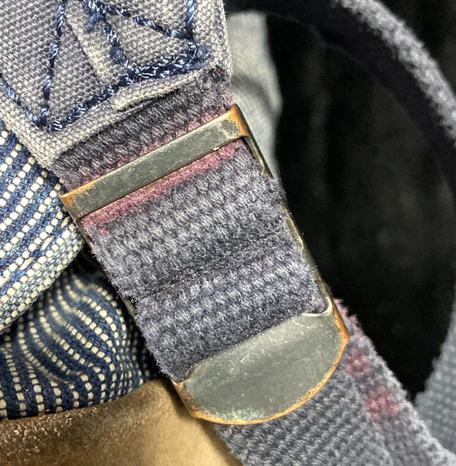 Ralph Lauren Denim Supply Backpack Hickory Stripe Paint Splatter DSRL