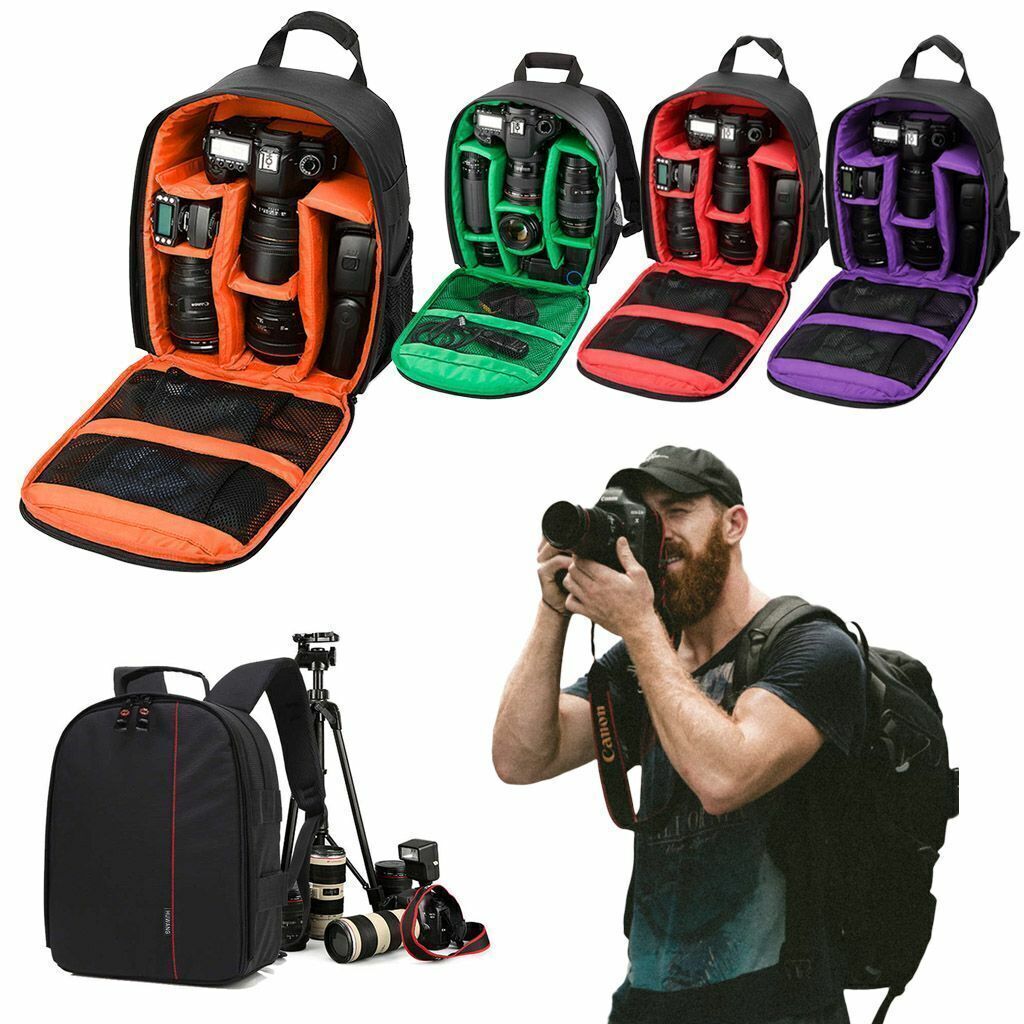 Extra Large Digital Camera Shoulder Backpack SLR DSLR Bag for Nikon Sony Canon