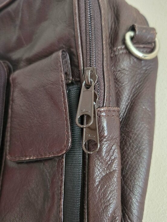Vintage Wilsons Leather Brown Satchel Bag Carrying Case Toiletries Travel Work