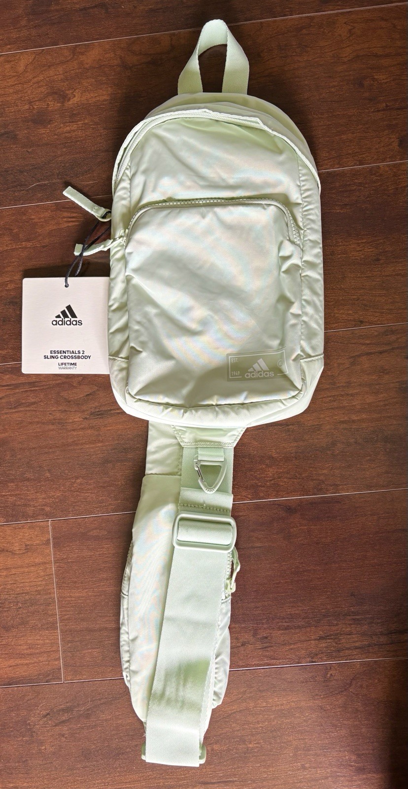 Adidas Essentials 2 Sling Crossbody Bag, Linen green, One Size NWT