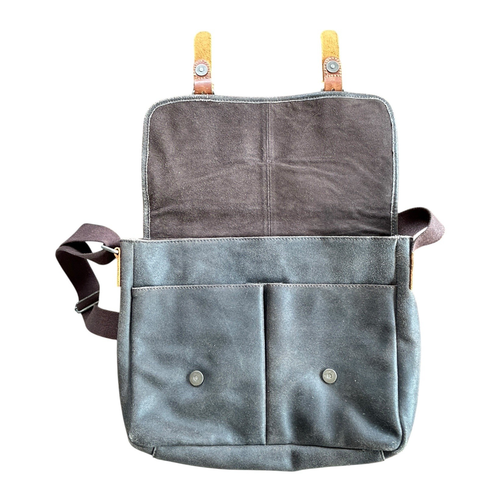 Jack Georges Voyager Dakota Messenger Bag Leather Office Commute Academia NWT