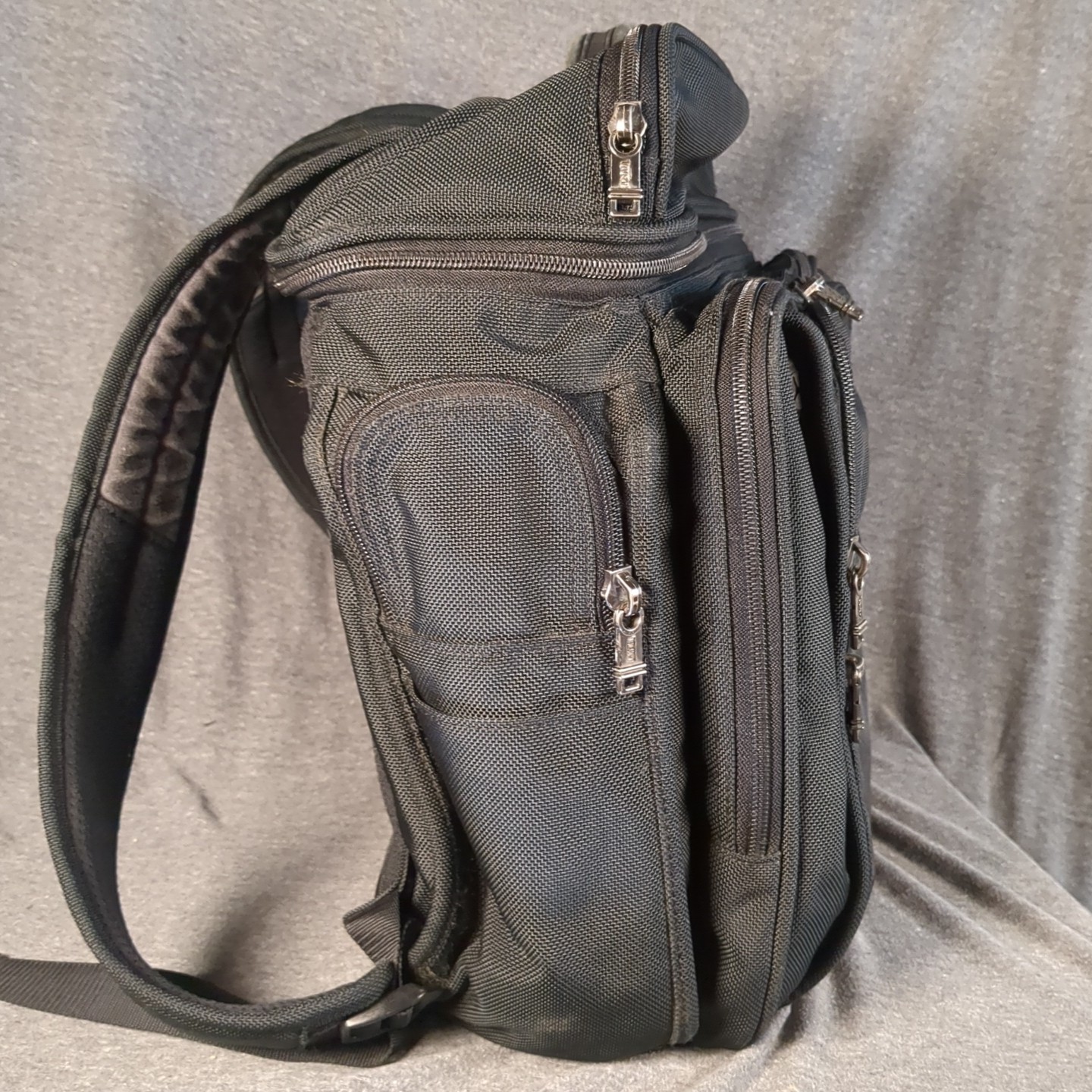 TUMI 26086D4 T-Pass Laptop Backpack Black Nylon Carry On Pockets